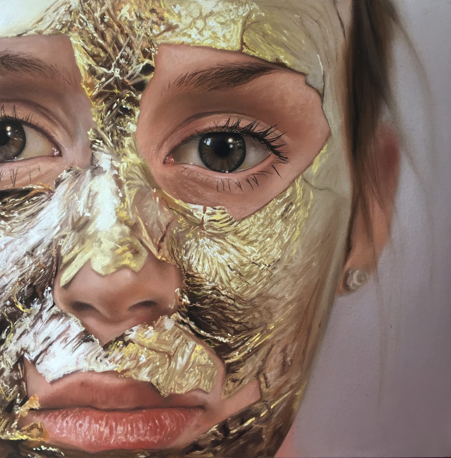 Oliver Jones, Gold Leaf Face Mask, 2016