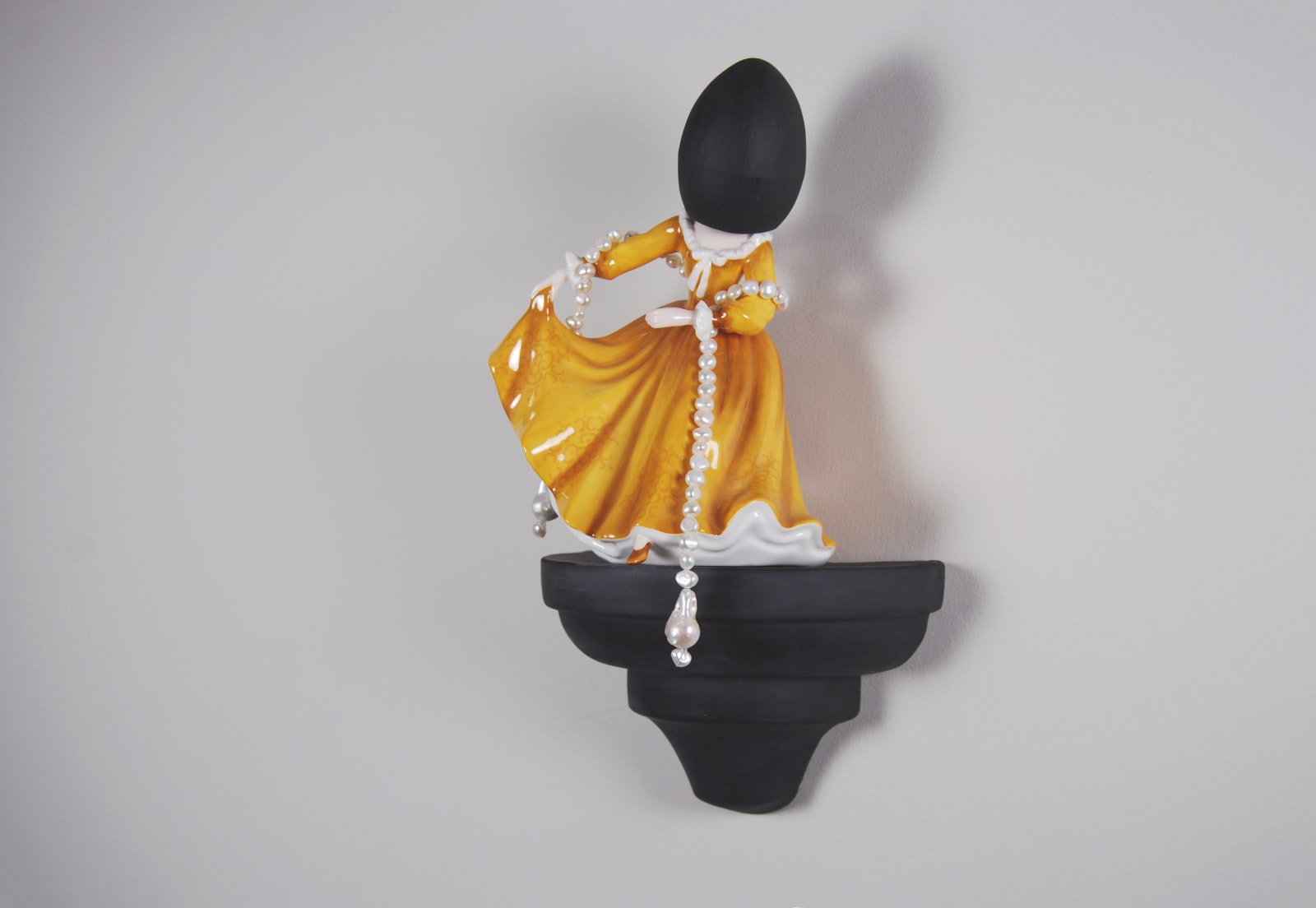 Matt Smith (British), Wall Sconce in Ochre with Pearls, 2021