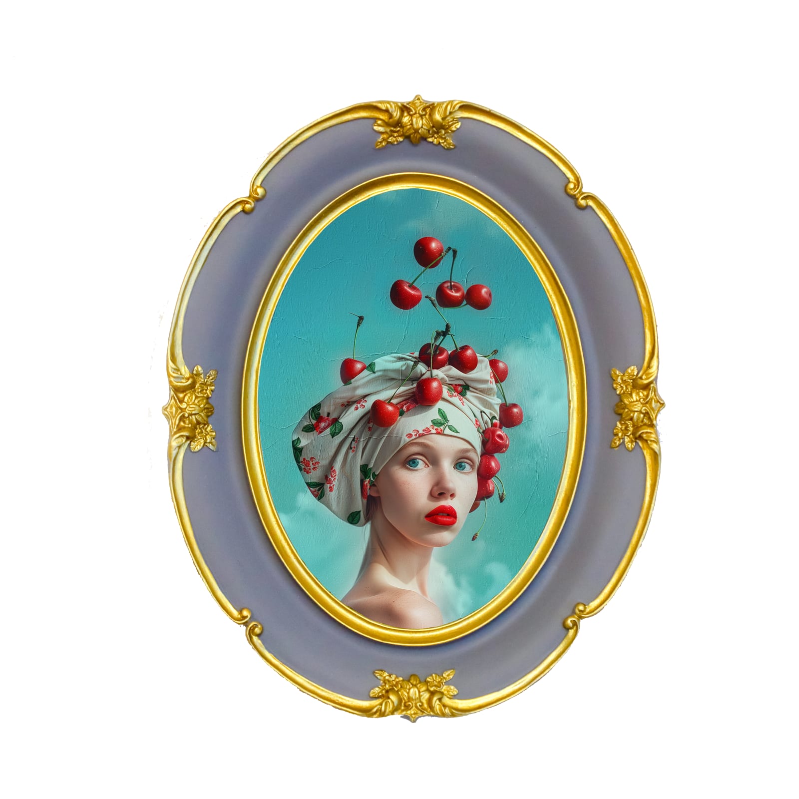 Cristina Schek, Cherries Bloom in Her Hair, 2024