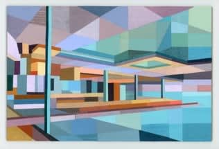 Andy Burgess, Blue/Green Stahl, 2025