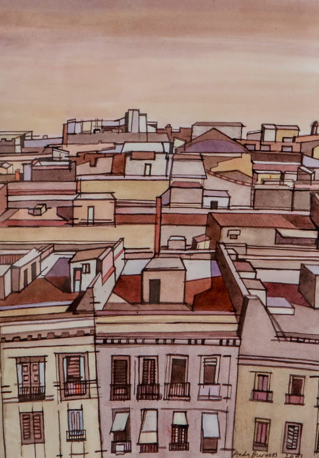 Andy Burgess, Barcelona Rooftops, 2008