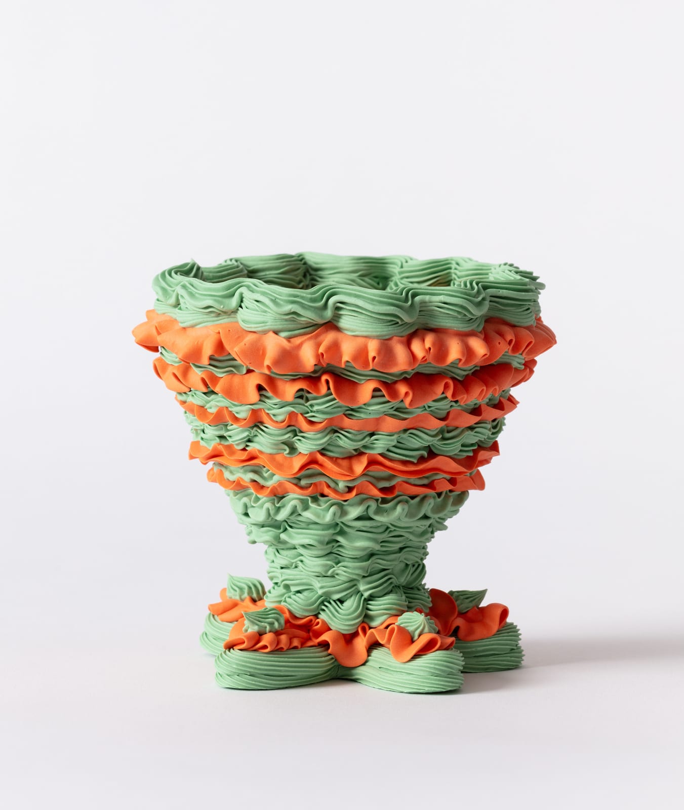 Ebony Russell, Petite Orange and Green Wave, 2025