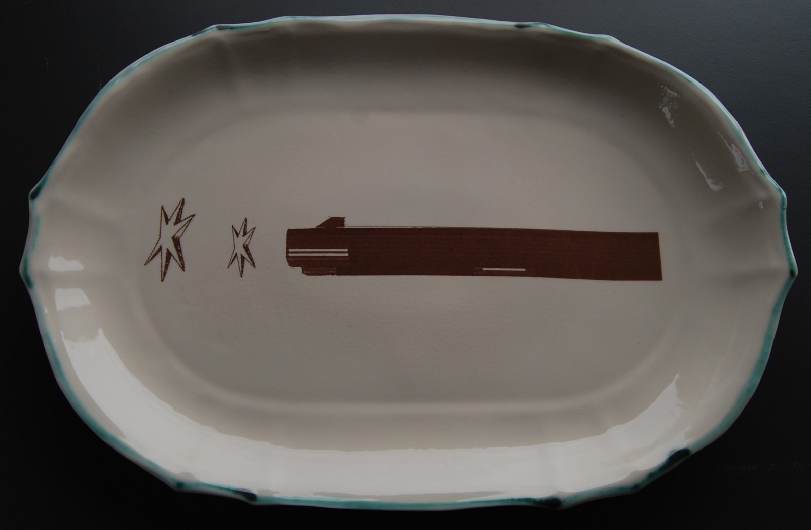 Matt Smith (British), Oval Platter 7, 2022