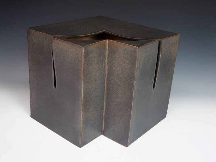 Kiyomizu Rokubei VIII 八代 清水六兵衛, Sculpture Cube, 1987 | Dai 