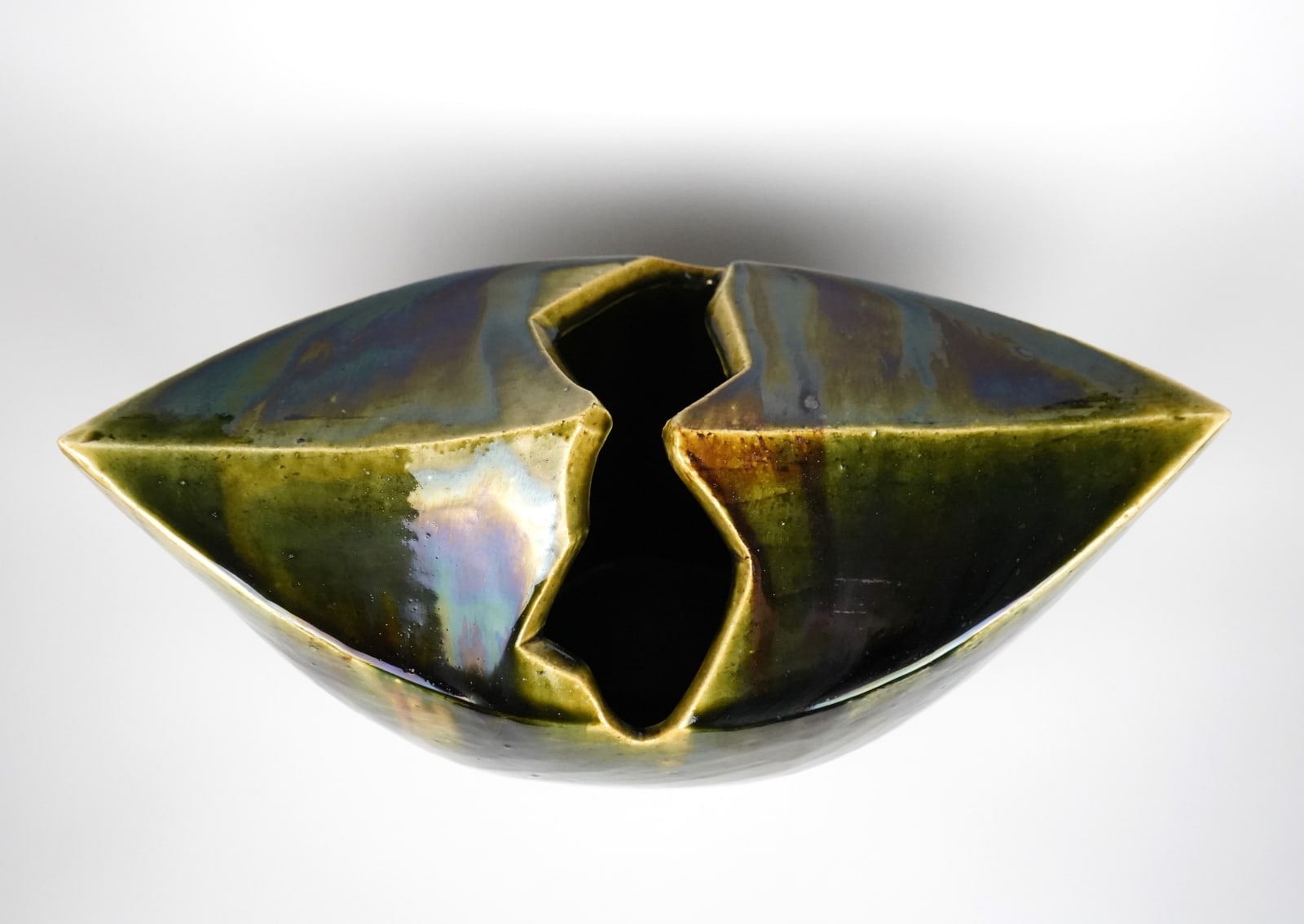 KATO Yasukage XIV 十四代加藤康景, Oribe Vase 織部花器