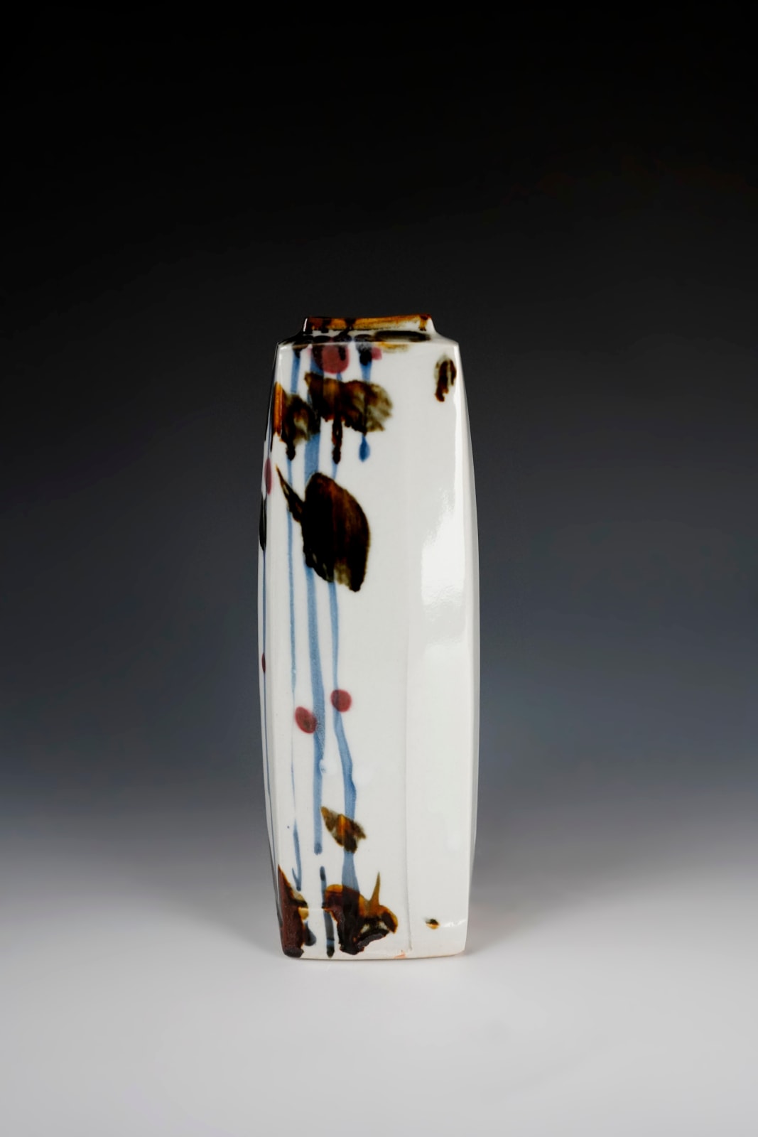 Kato Takuo 加藤卓男, Gosu Flower Vase 呉須花挿