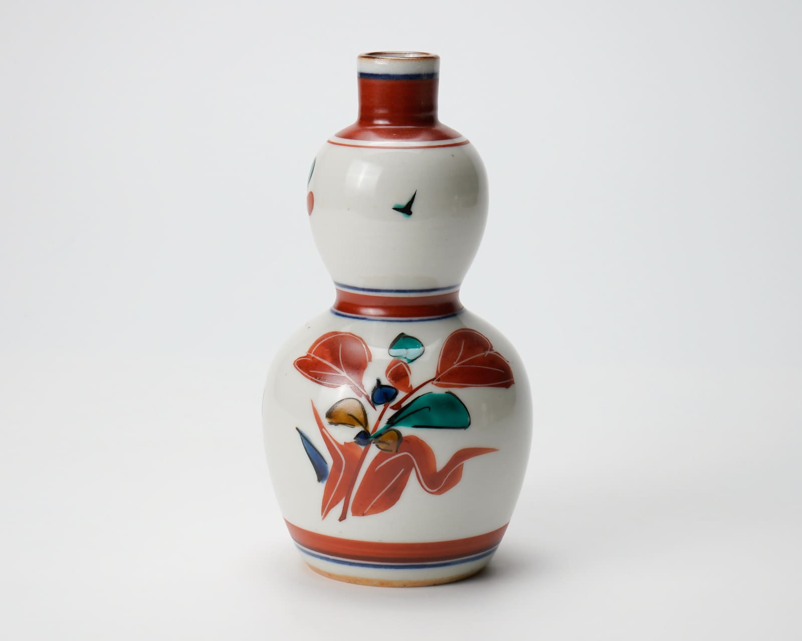 Kitade Tōjirō 北出塔次郎, Pair of aka-e Kutani gourd-shaped sake bottles