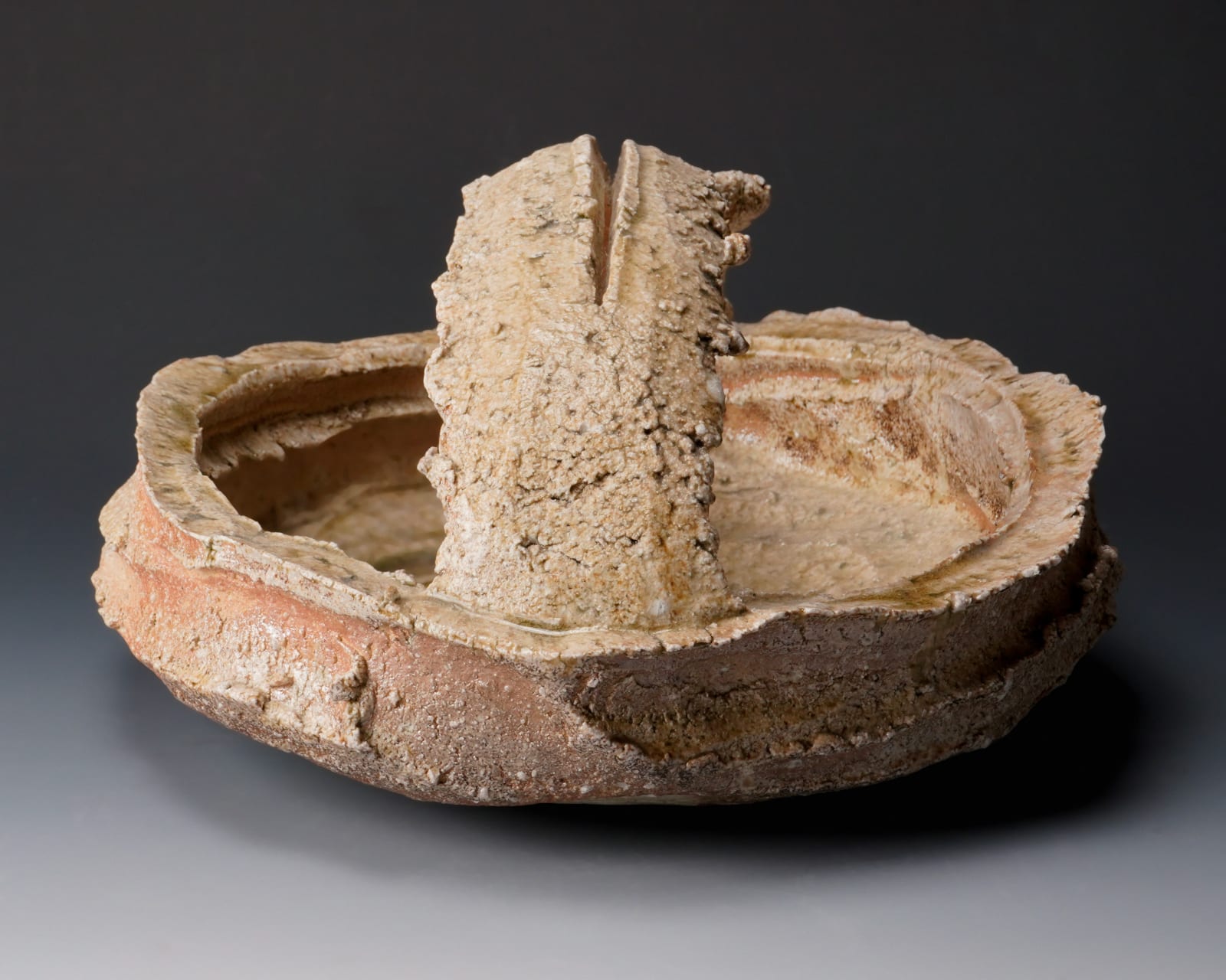 Kohara Yasuhiro 小原康裕, Shigaraki Basket with Handle 2 信楽手鉢, 2020