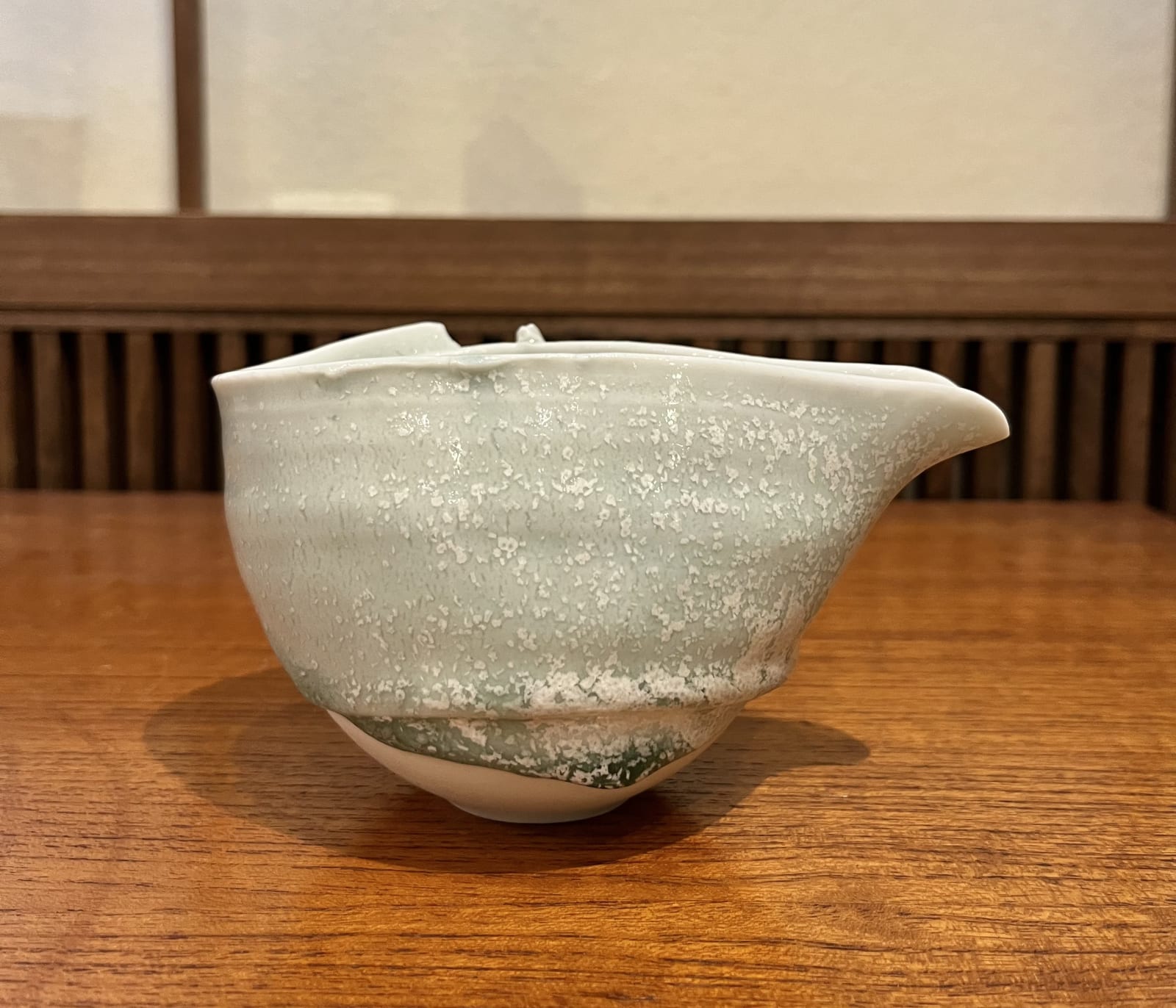 Kato Mami 加藤真美, Frost glazed katakuchi (small sake pitcher), 2024