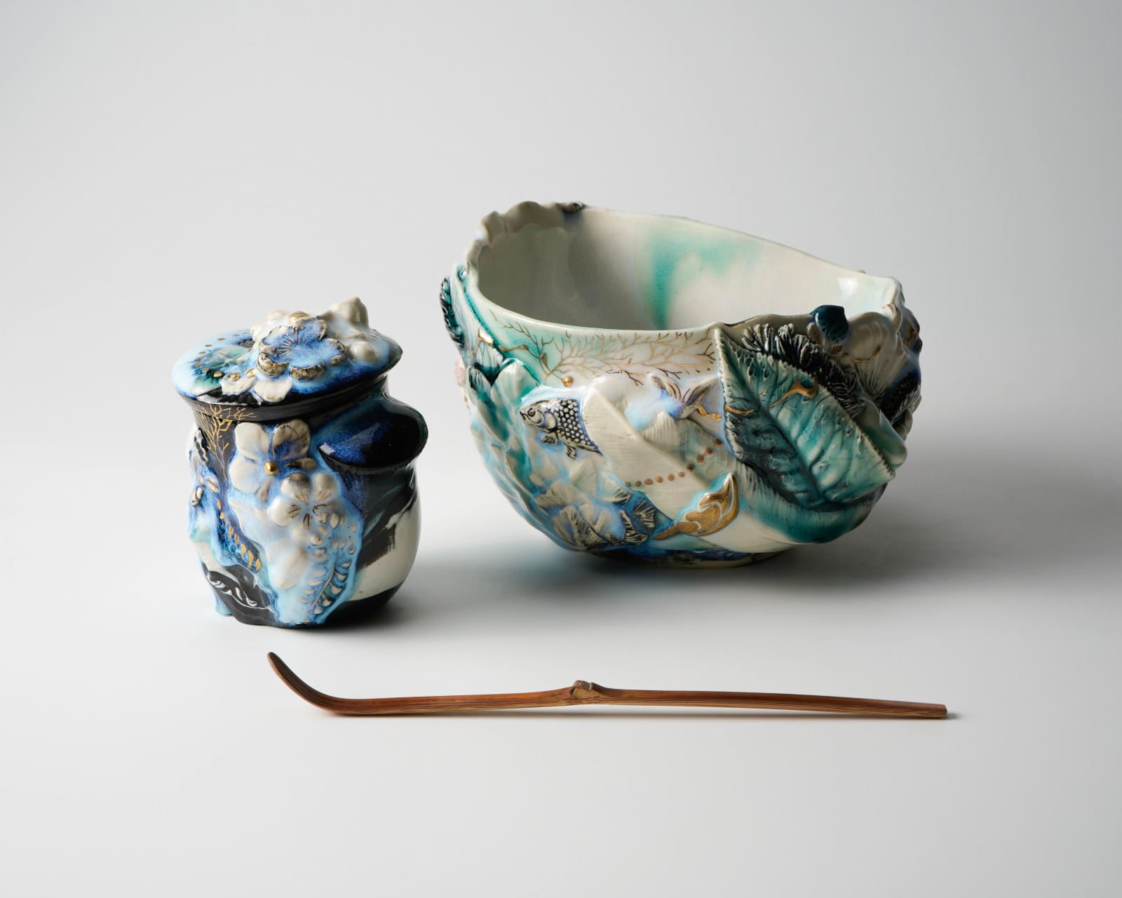 Oishi Sayaka 大石早矢香, No.5 Teabowl "Mono no aware -owl-"モノノアワレ茶盌 , 2024