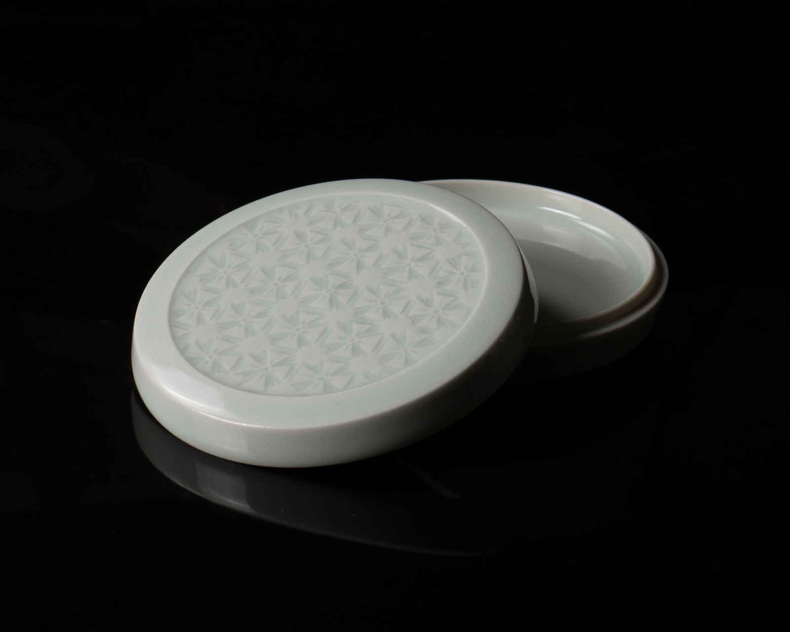 KUSUBE Yaichi 楠部彌弌, Stamp-Pad Holder 白磁肉池