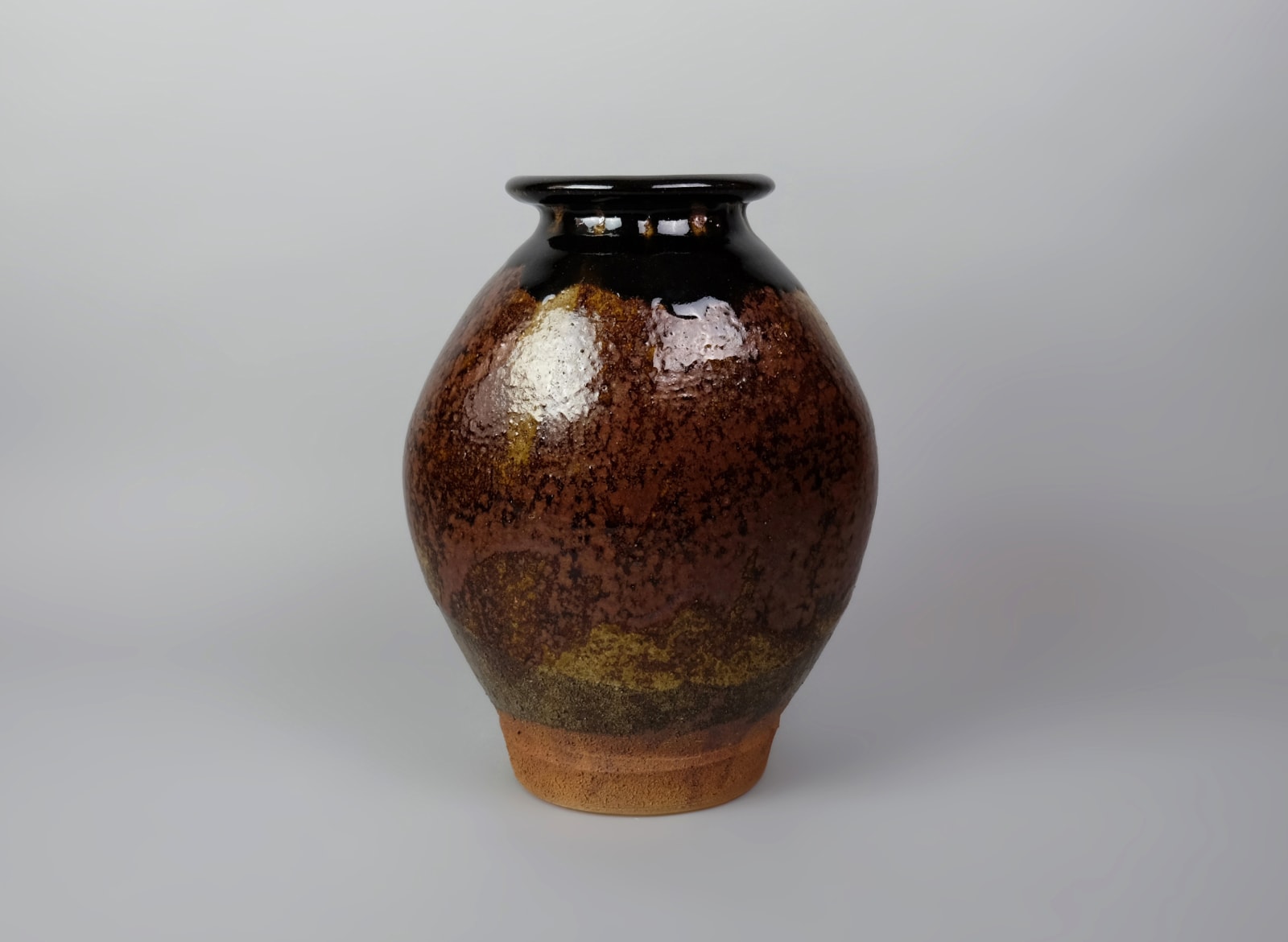 Murata Gen 村田 元, Glazed Jar 扁壺, 1970s