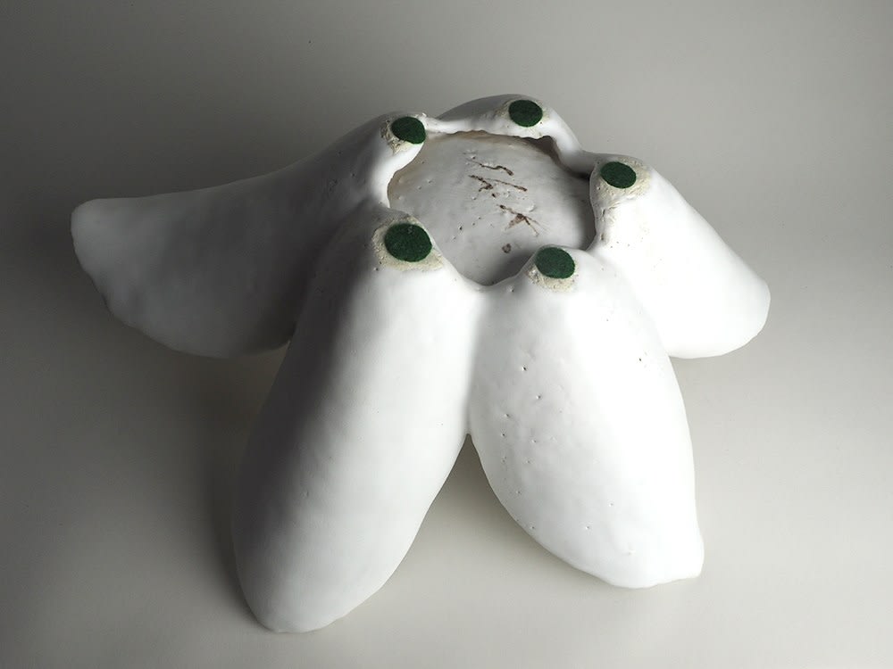 Koike Shoko 小池頌子, White Form 白の形 Platter, 2008