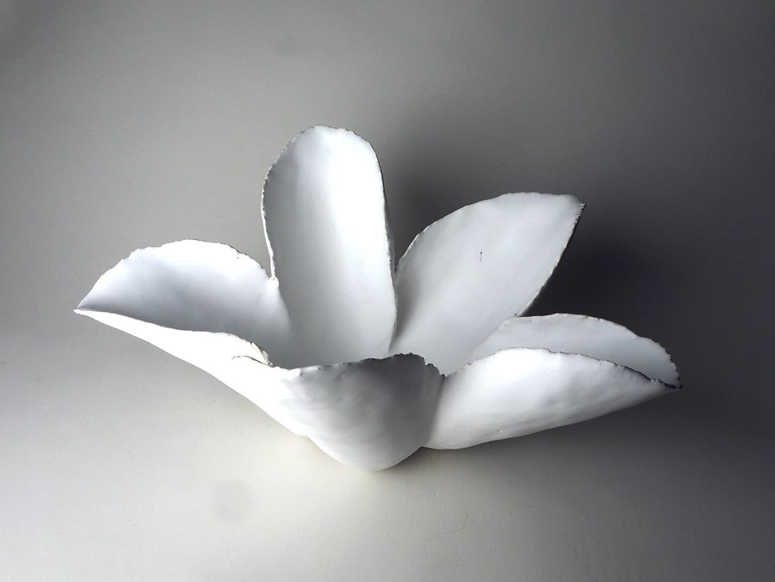Koike Shoko 小池頌子, White Form 白の形 Platter, 2008