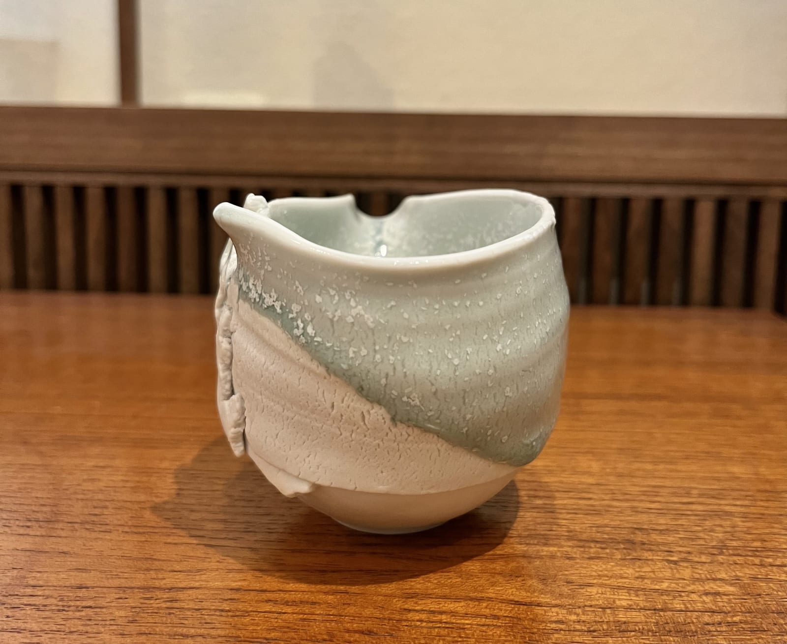 Kato Mami 加藤真美, Frost glazed katakuchi (small sake pitcher), 2024