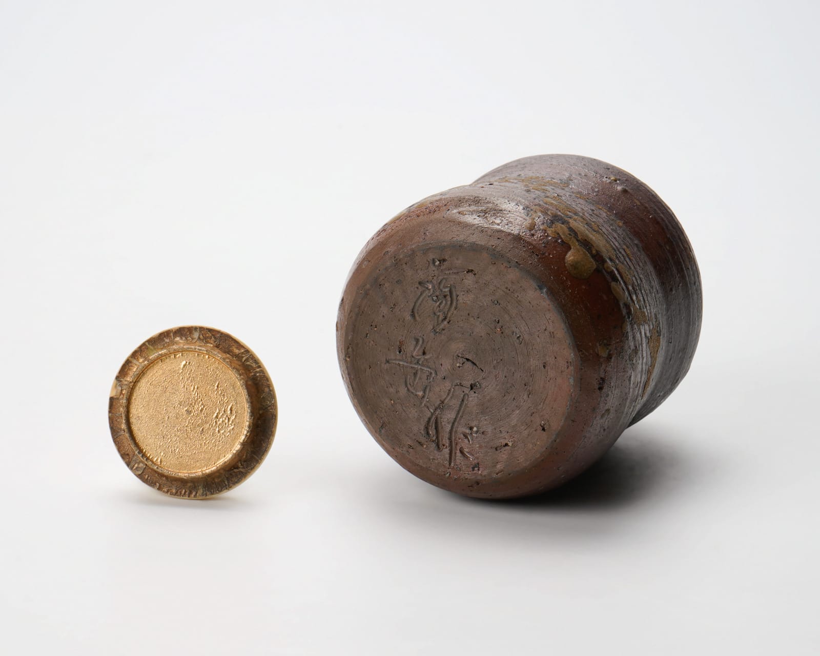 Mori Togaku 森 陶岳, Bizen tea caddy