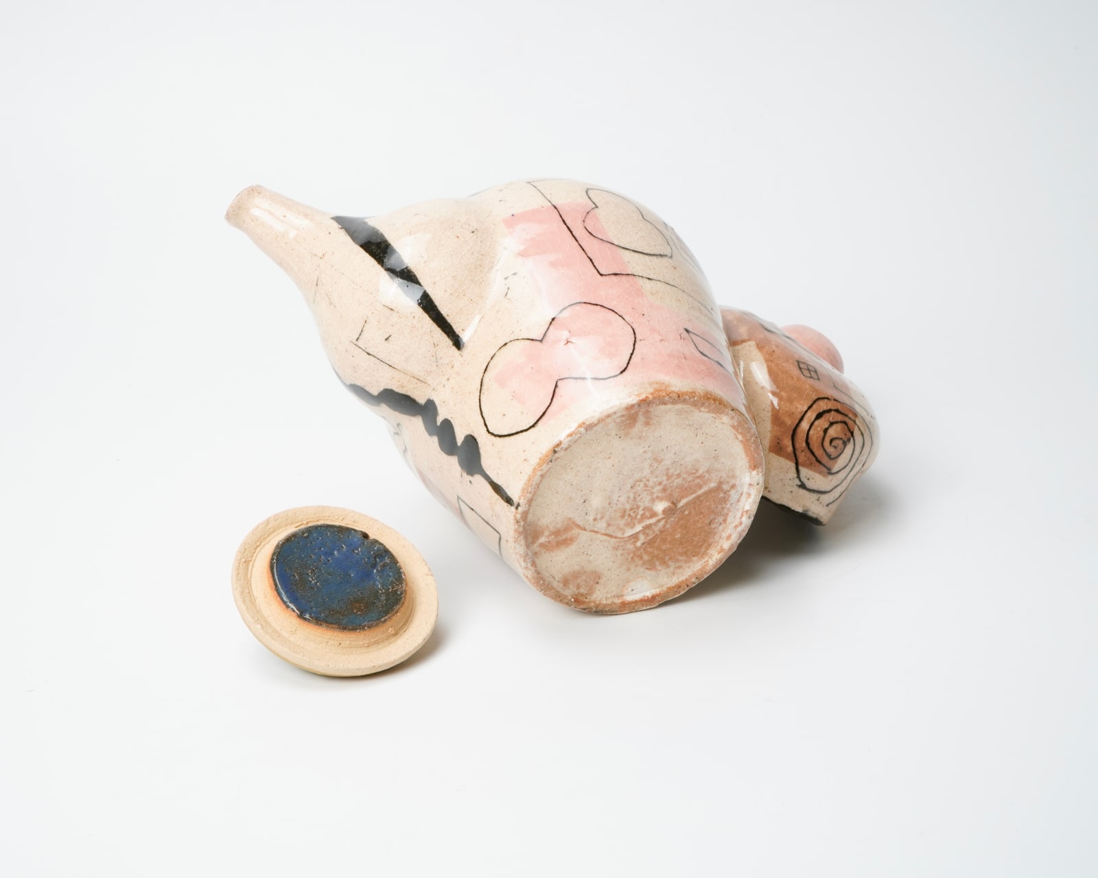 Kim Hono 金憲鎬, Pot 2 Pink-Mossgreen