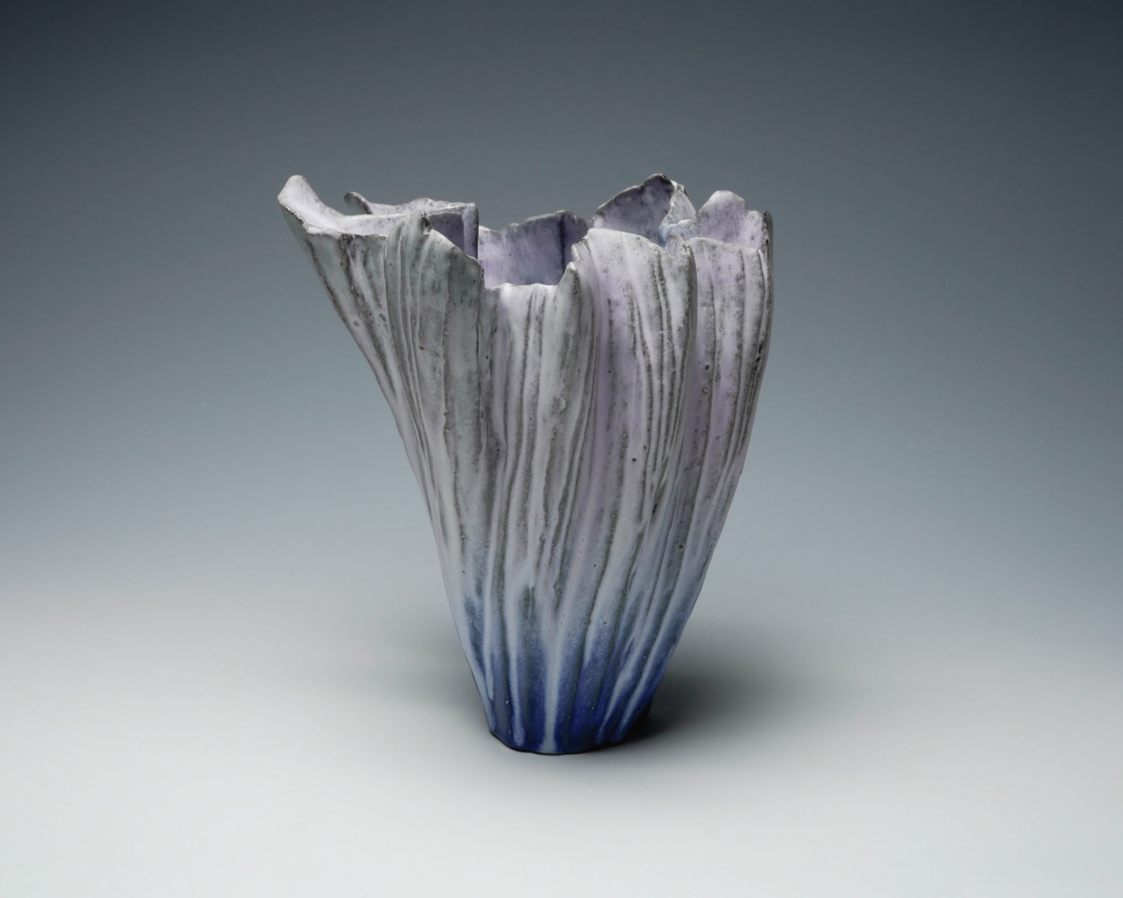 Hiruma Kazuyo 昼馬和代, No. 8 "Windswept Passage" Flower Vessel A 花器 颯然, 2024