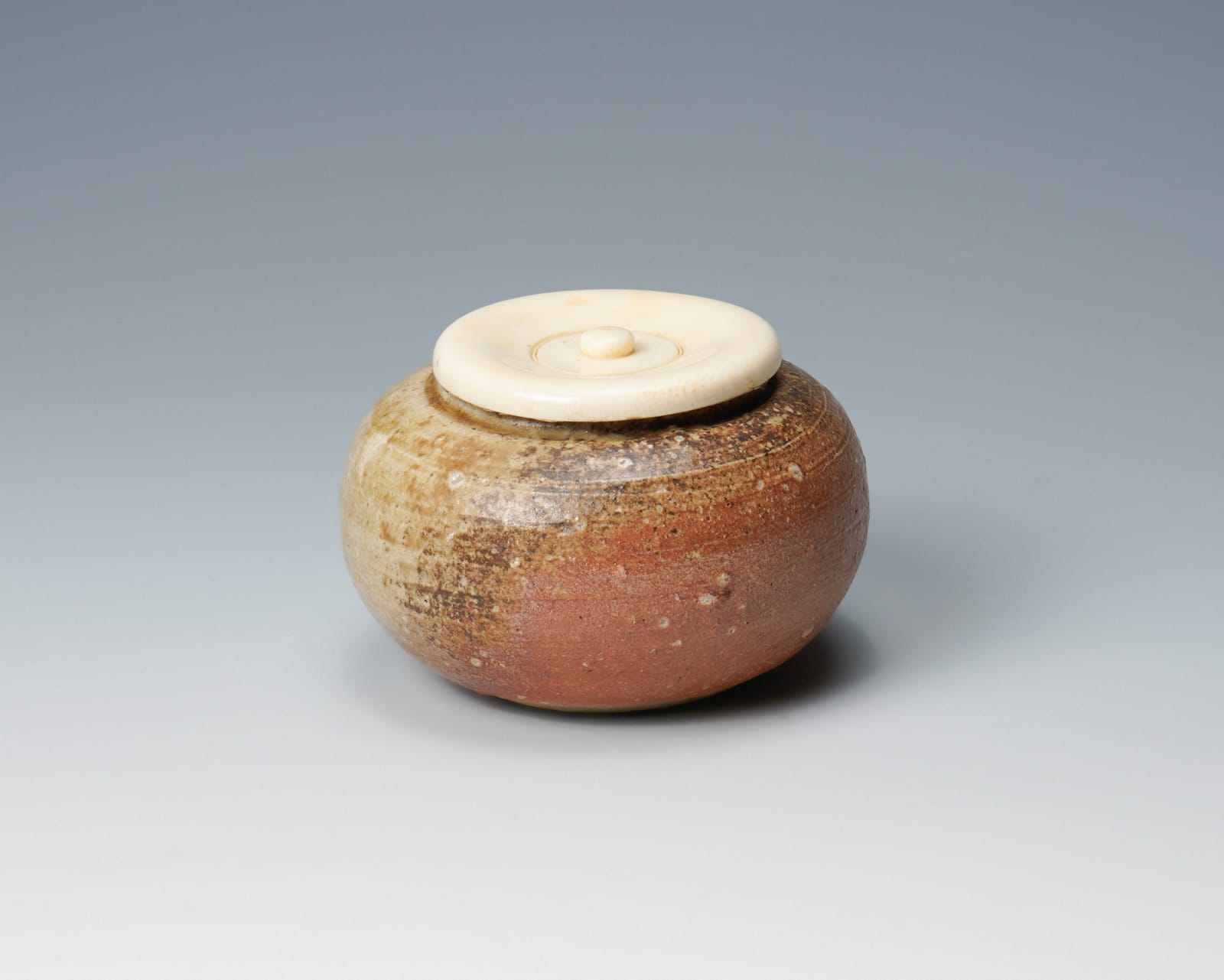 Ueda Juhō 上田寿方, Shigaraki tea caddy 信楽茶入