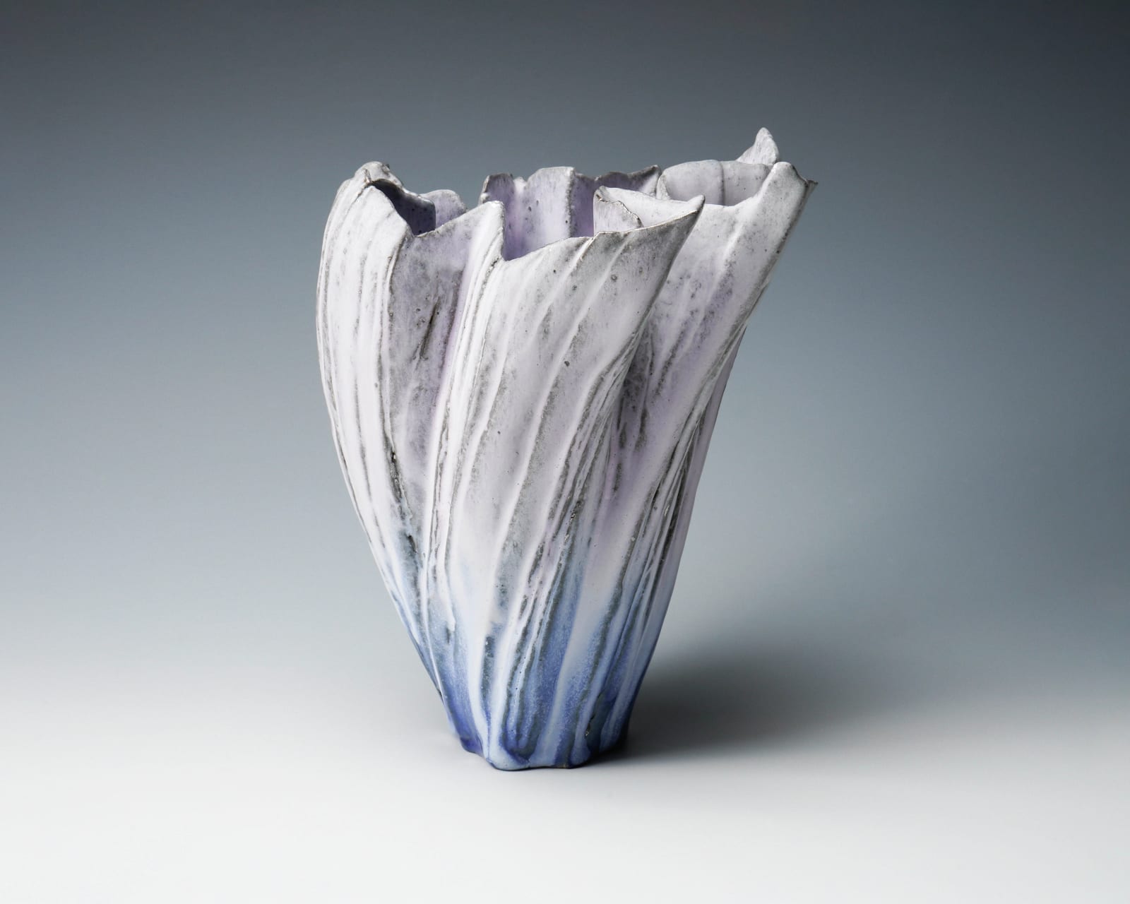 Hiruma Kazuyo 昼馬和代, No. 8 "Windswept Passage" Flower Vessel A 花器 颯然, 2024