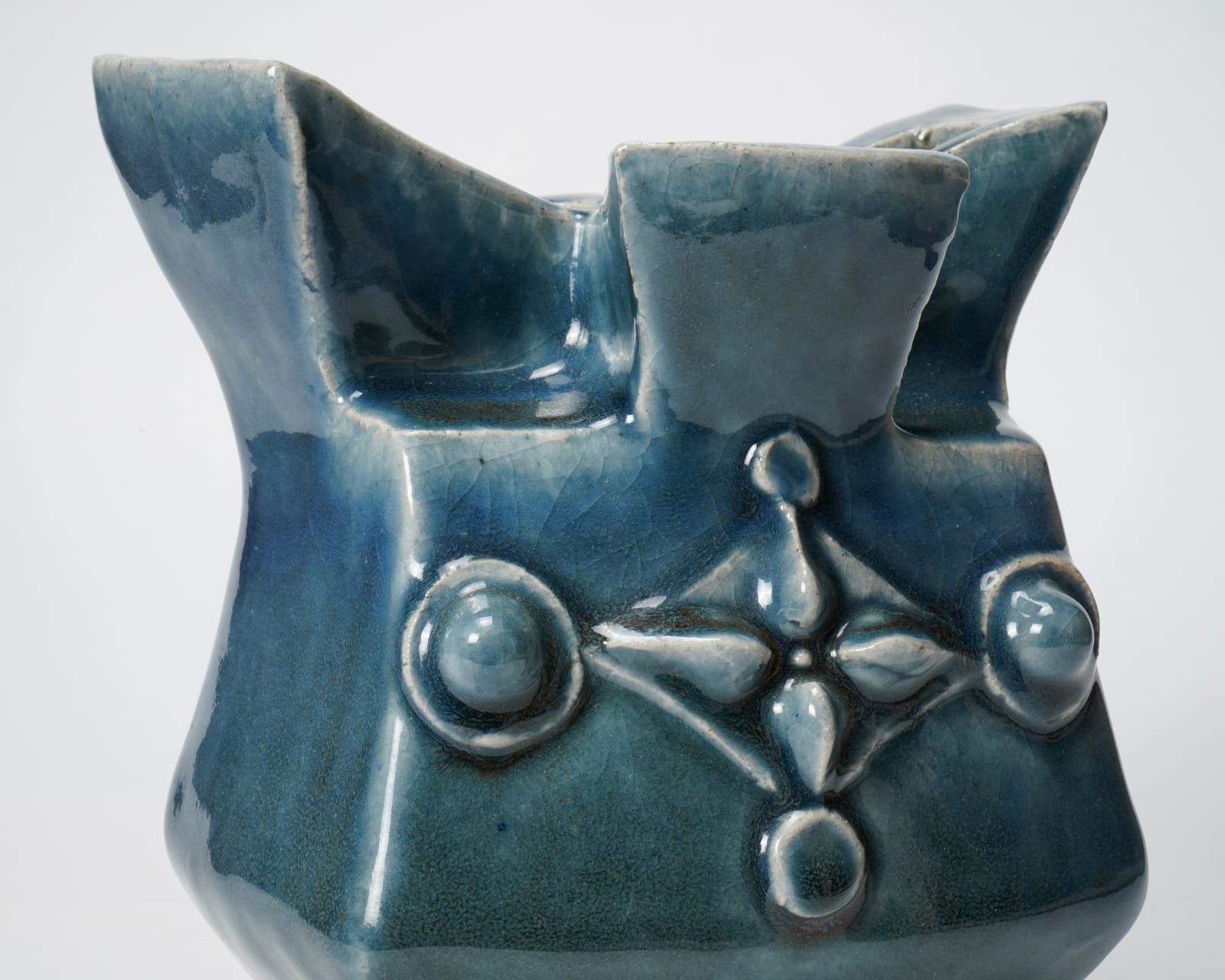 Kawai Kanjiro 河井寛次郎, Stoneware flask with Gosu glaze, 1961