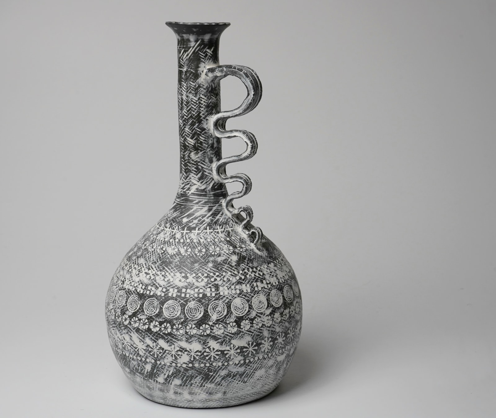 Yasuhara Kimei 安原喜明, Flower Vase 炻器花生