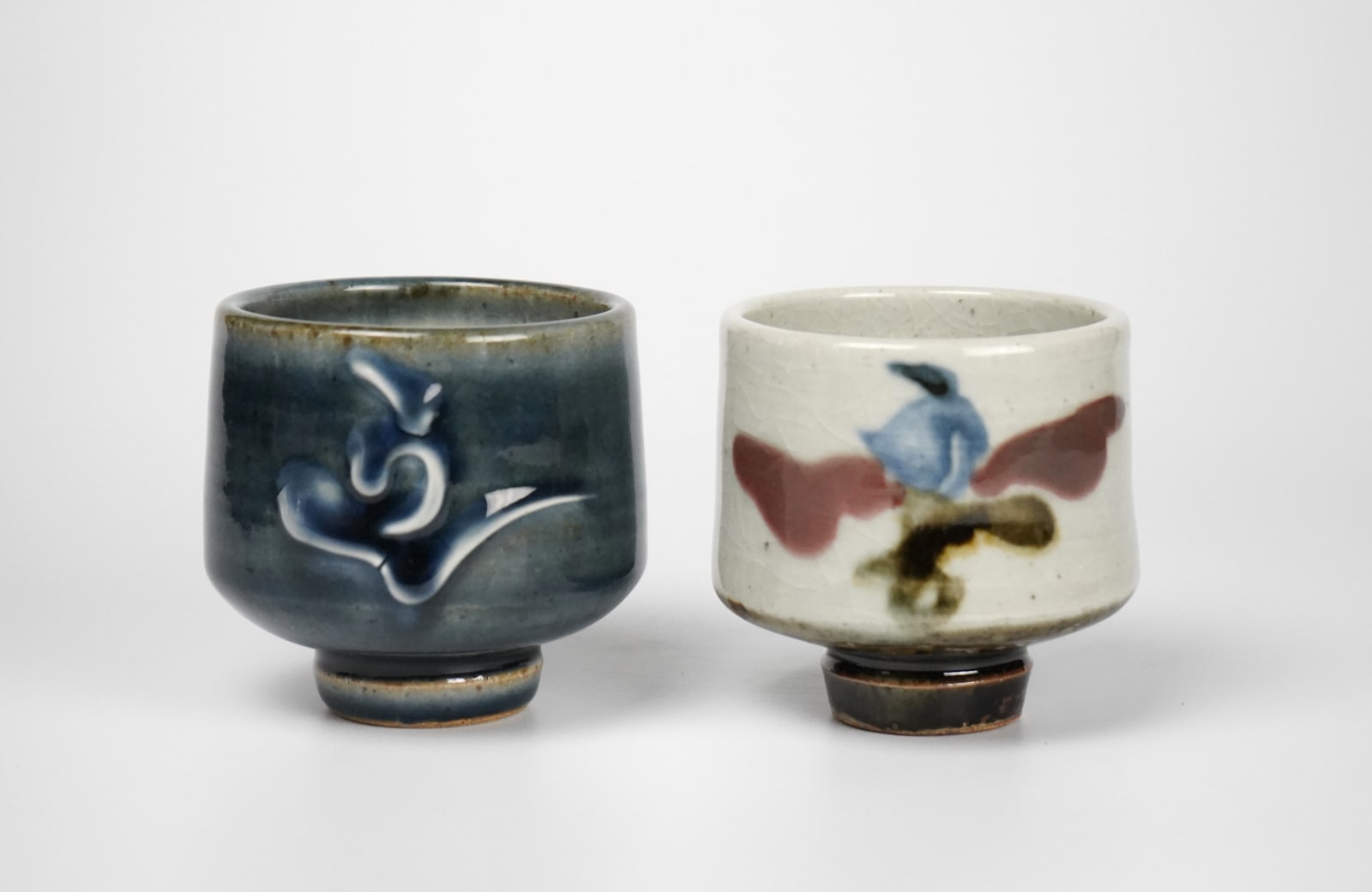 Studio of Kawai Kanjiro 河井寛次郎, Pair of Yunomi 偲び草