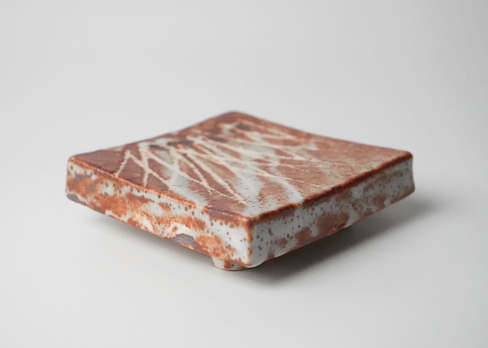 Yamaguchi Makoto 山口真人, Gray Shino Plate 鼠志野皿, 2022