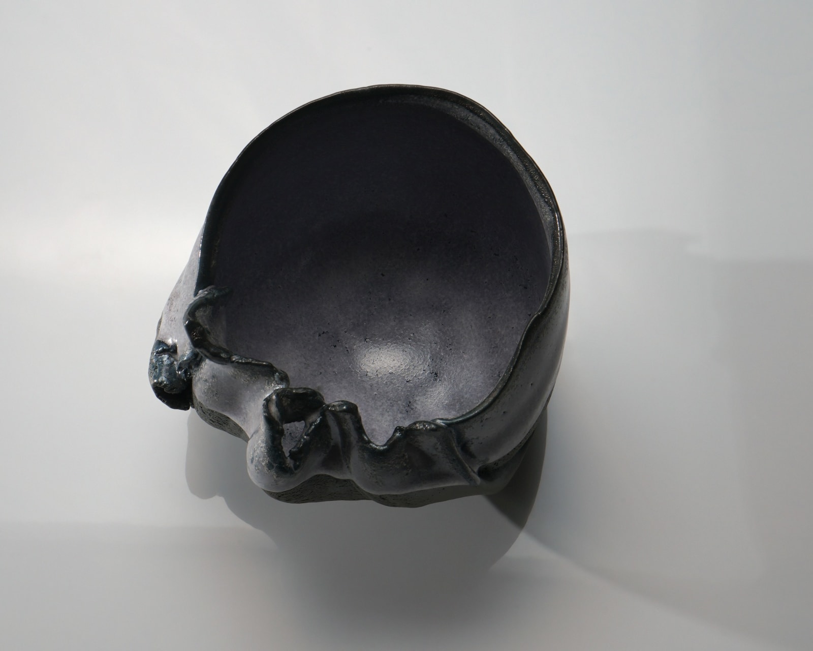 Kato Mami 加藤真美, Frost glazed purple tea bowl, 2025