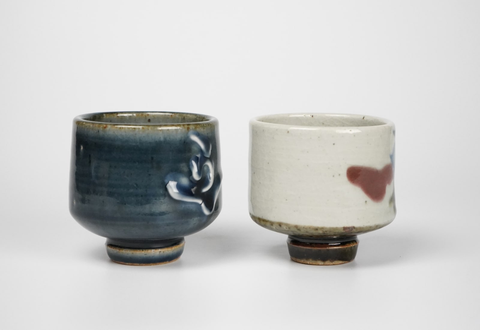 Studio of Kawai Kanjiro 河井寛次郎, Pair of Yunomi 偲び草