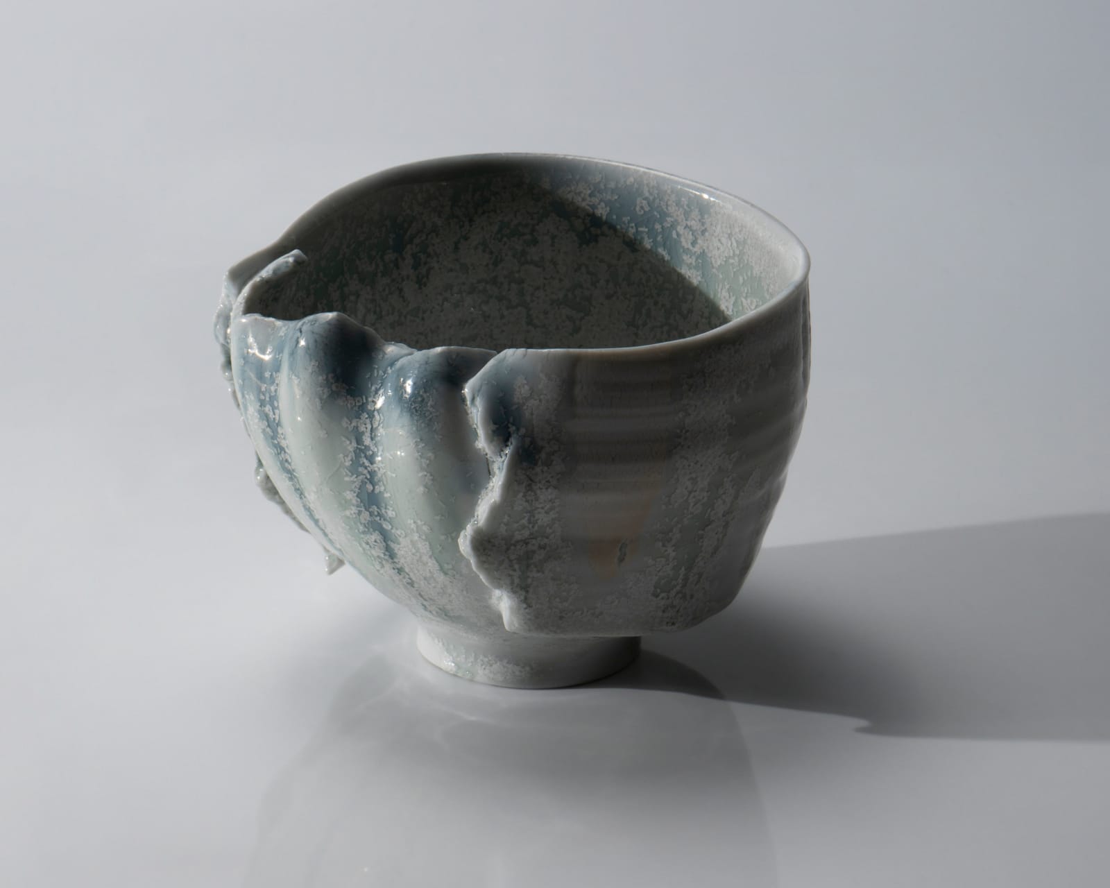 Kato Mami 加藤真美, Frost glazed tea bowl, 2025