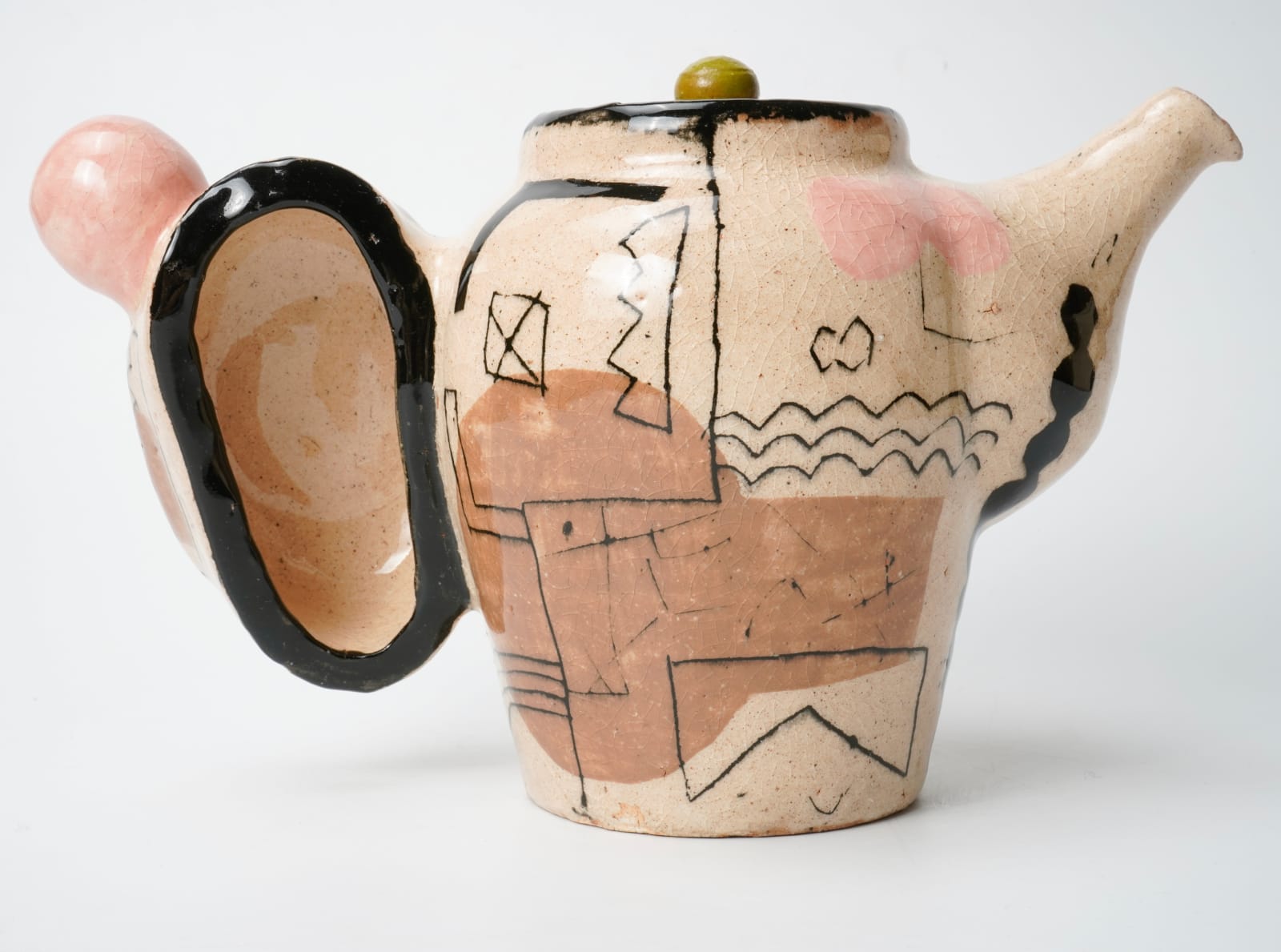 Kim Hono 金憲鎬, Pot 2 Pink-Mossgreen