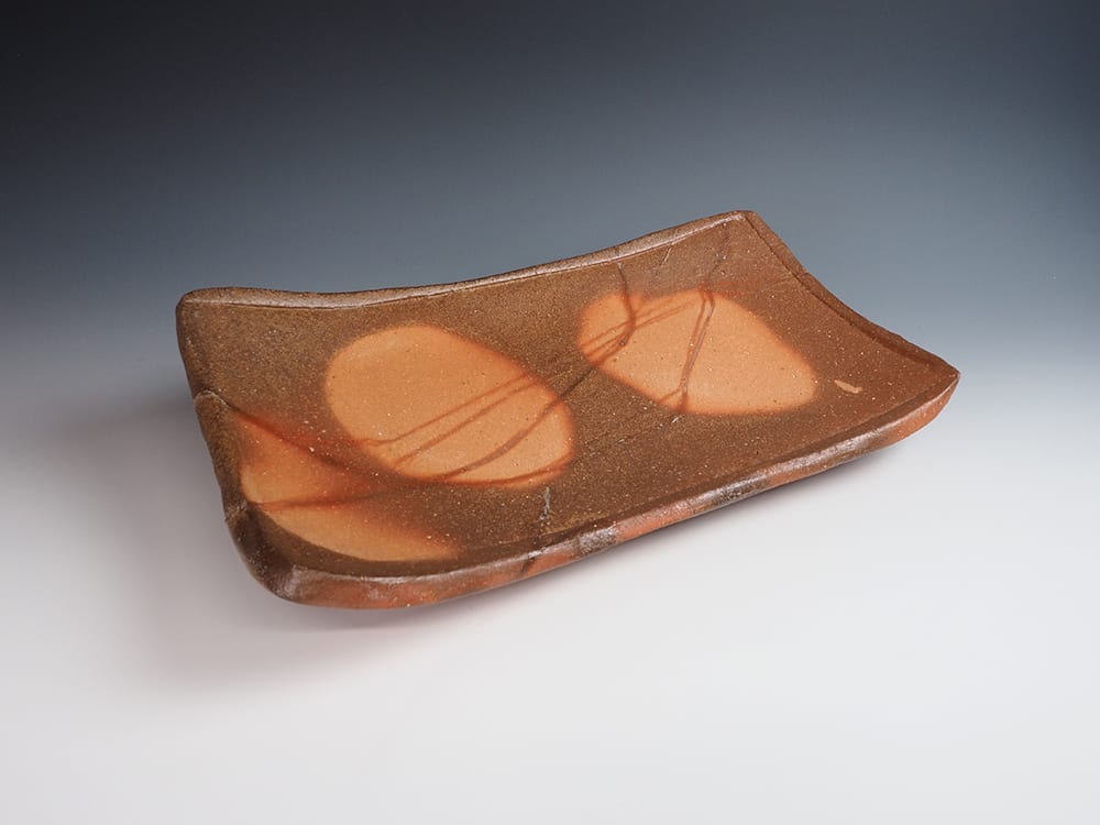 Isezaki Jun 伊勢崎淳 Bizen Rectangular Platter With Botamochi Design 備前牡丹餅長方皿 Dai Ichi Arts Isezaki Jun 伊勢崎淳 Bizen Rectangular Platter With Botamochi Design 備前牡丹餅長方皿 Dai Ichi Arts