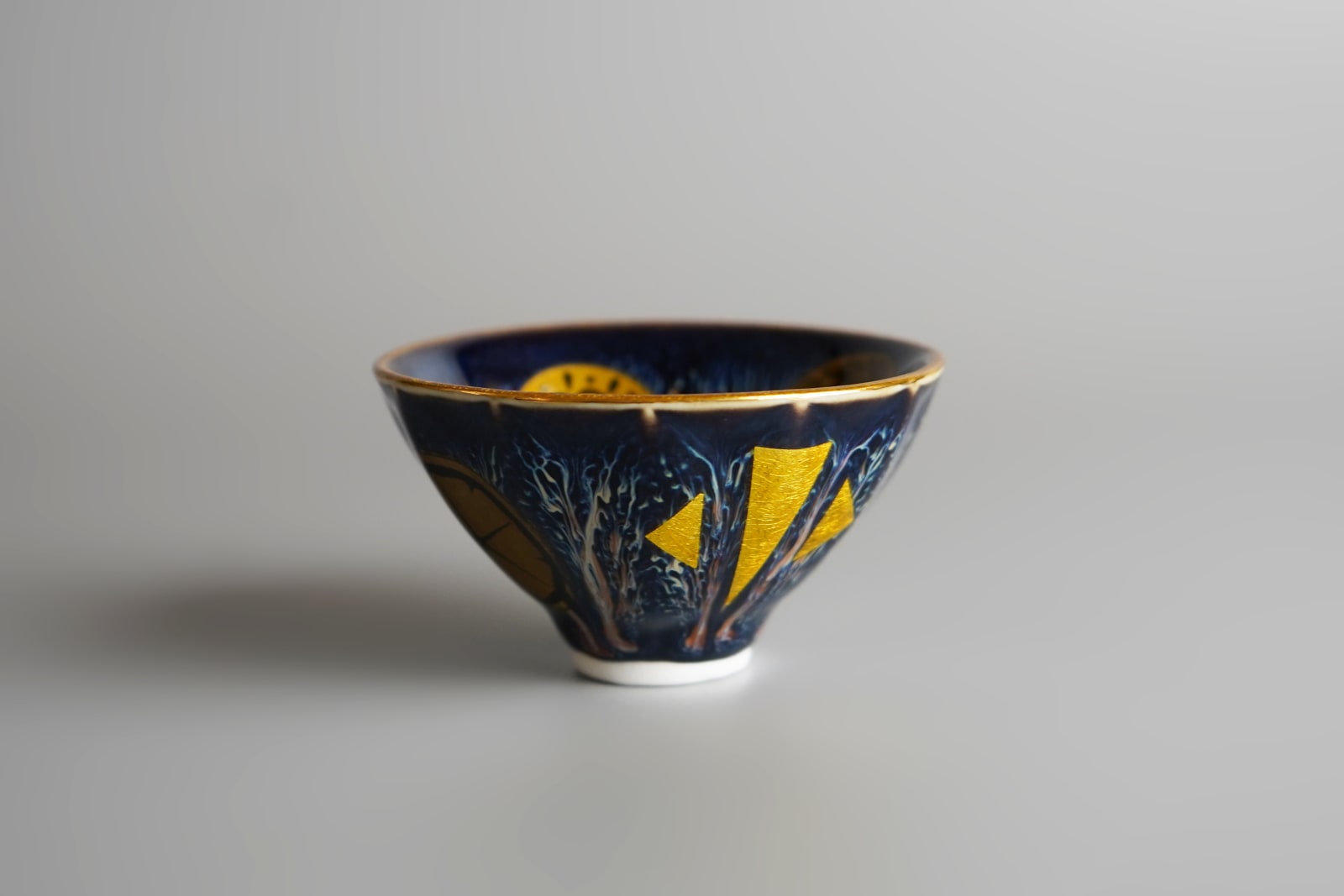 Suzuki Hideaki 鈴木秀昭, Tenmoku Cosmic Cup 色絵金彩天目cosmic杯, 2021