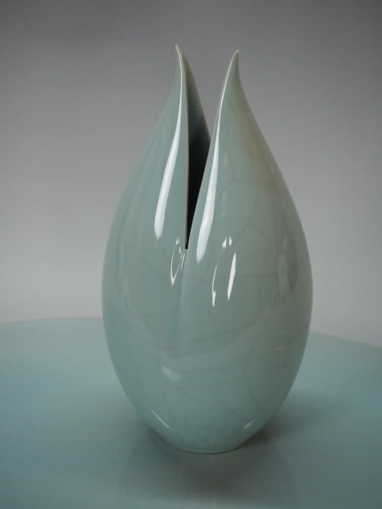 Kawase Shinobu 川瀬 忍, Celadon Large Incense Burner 青磁