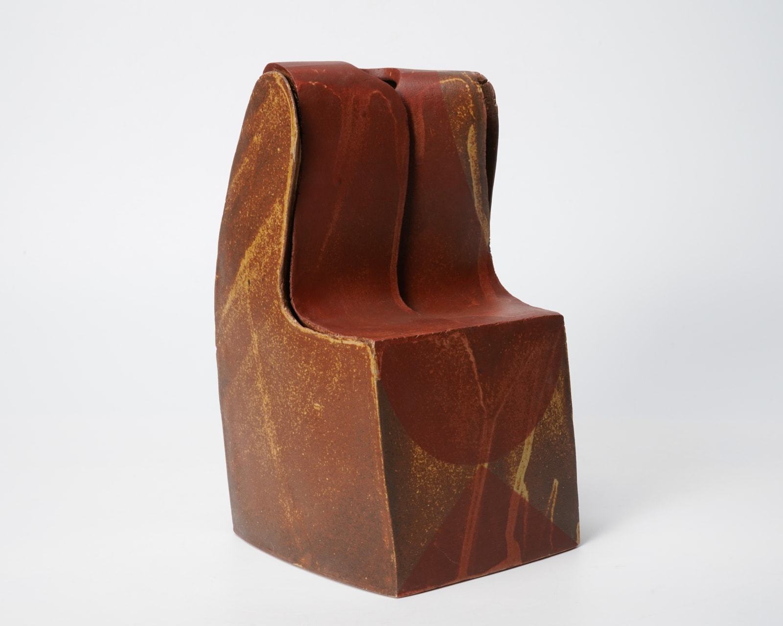 Kiyomizu Rokubei VII 七世清水六兵衛, Stoneware Flower Vase “Seki-Ka-To 5" 席花陶・五, 1989