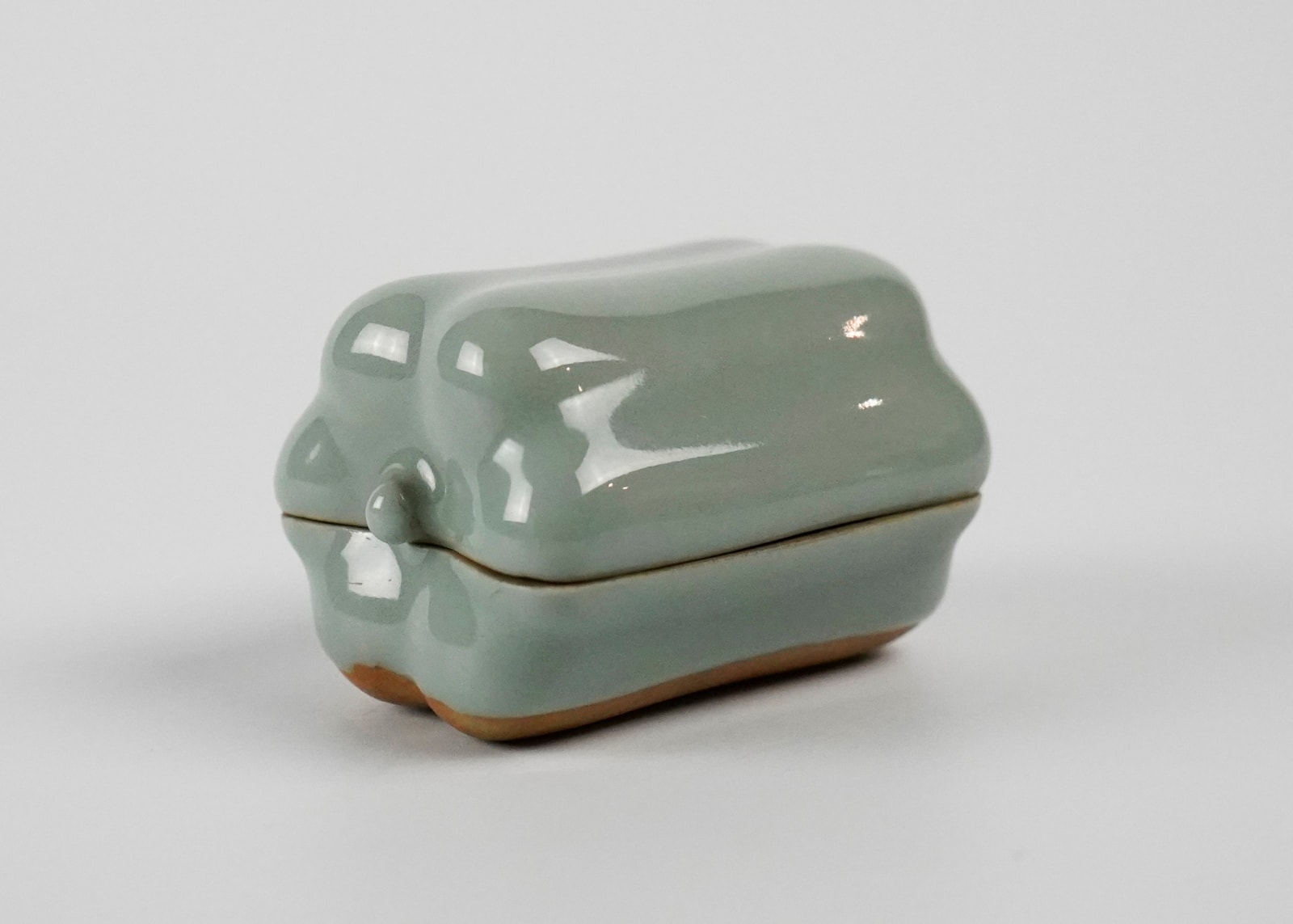 SUWA Sozan 諏訪蘇山, Gourd Incense Container 瓜形香合
