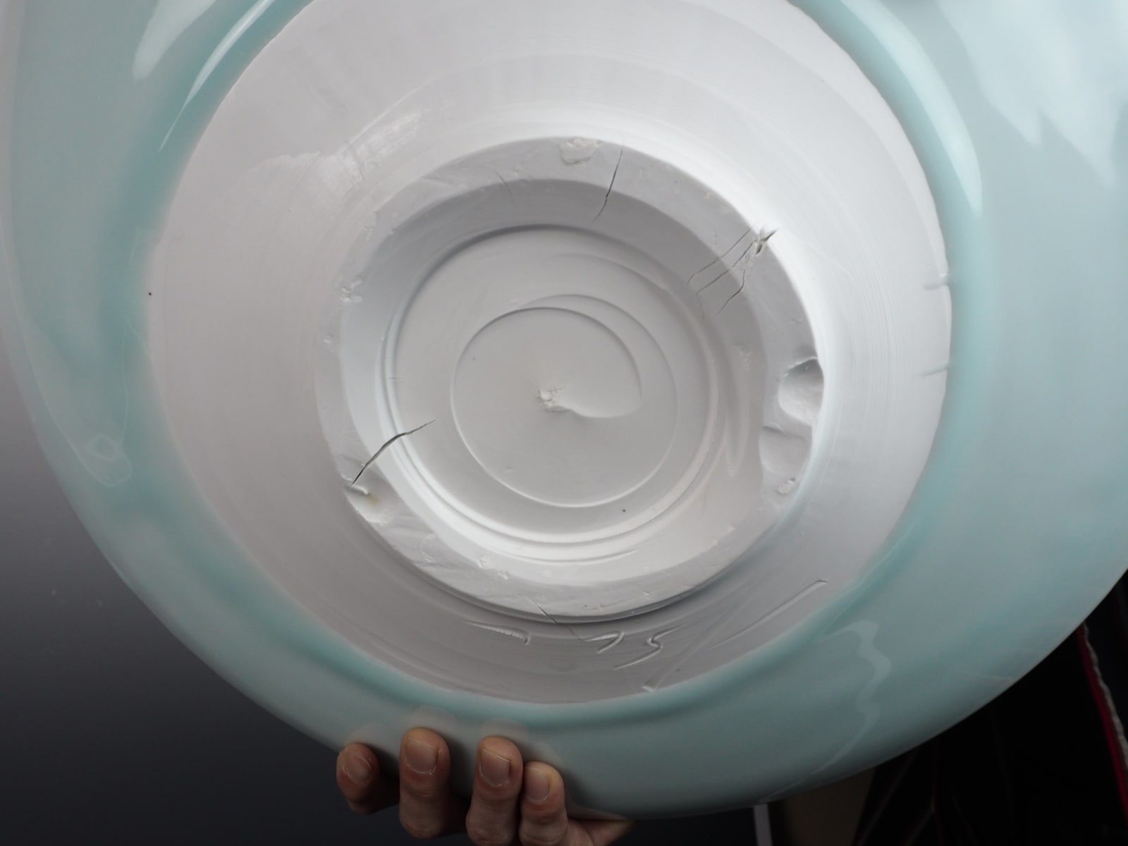 Kato Tsubusa 加藤委, Porcelain Moribana Vase/Sculpture "Sapporo-Moon"No.7
