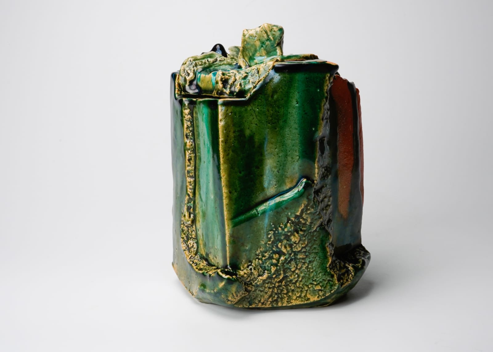 Higashida Shigemasa 東田茂正, Oribe Water Jar, 2023