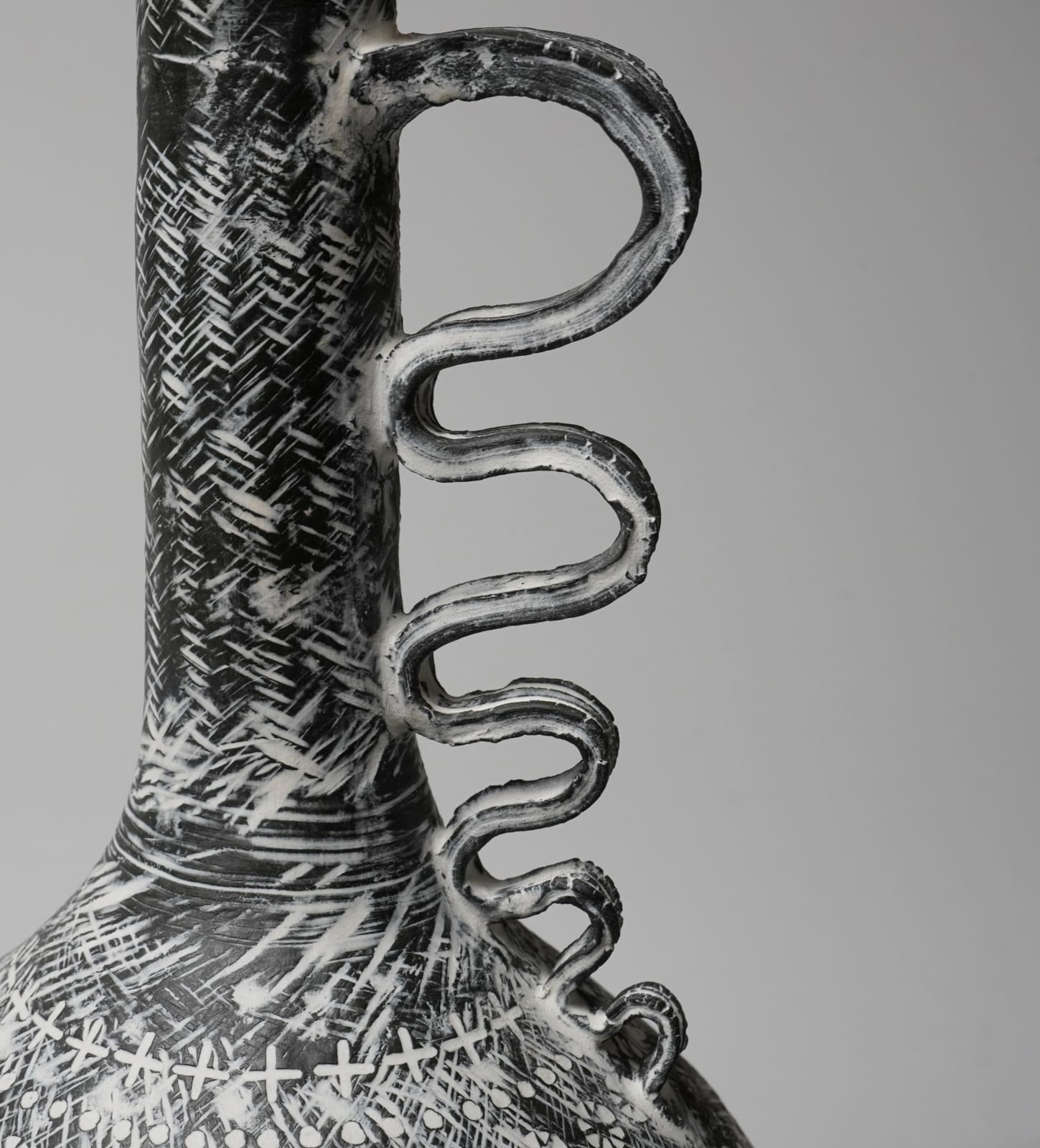 Yasuhara Kimei 安原喜明, Flower Vase 炻器花生