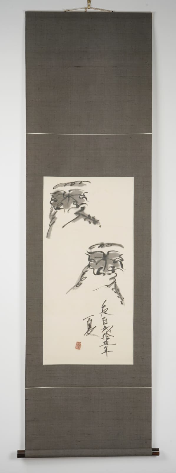 Tomimoto Kenkichi 富本憲吉, Japanese ink with grape drawing, 1924