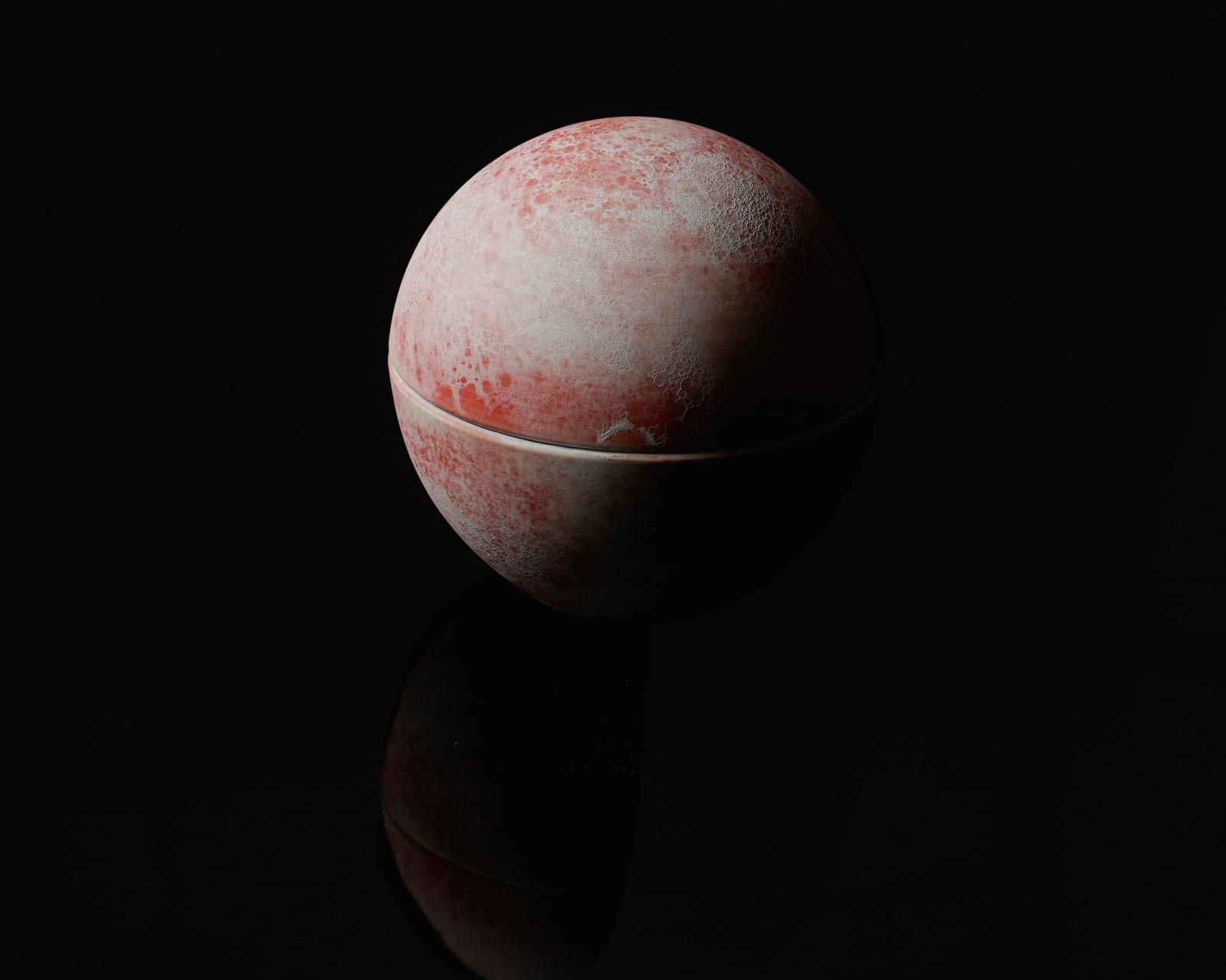 Terauchi Shinji 寺内信二, No.3 Small covered spherical bowl "Asteroid" 小惑星 珠型珍味, 2024