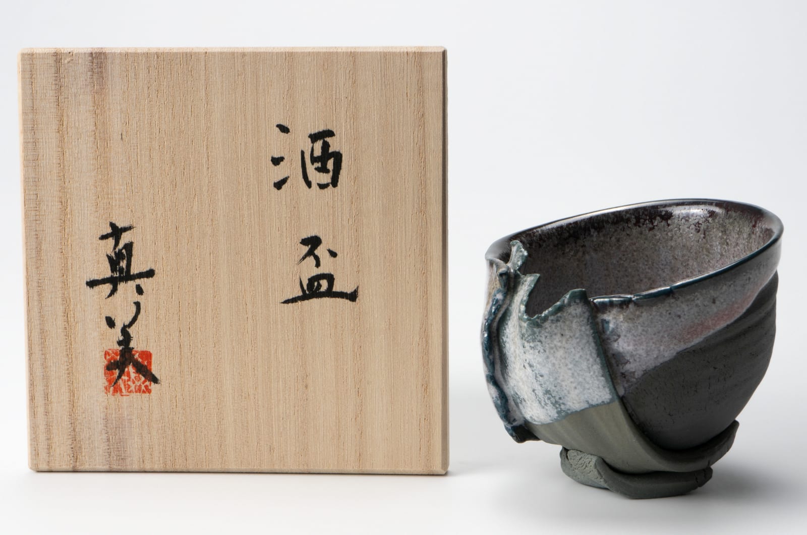 Kato Mami 加藤真美, Frost glazed sake cup 3, 2025
