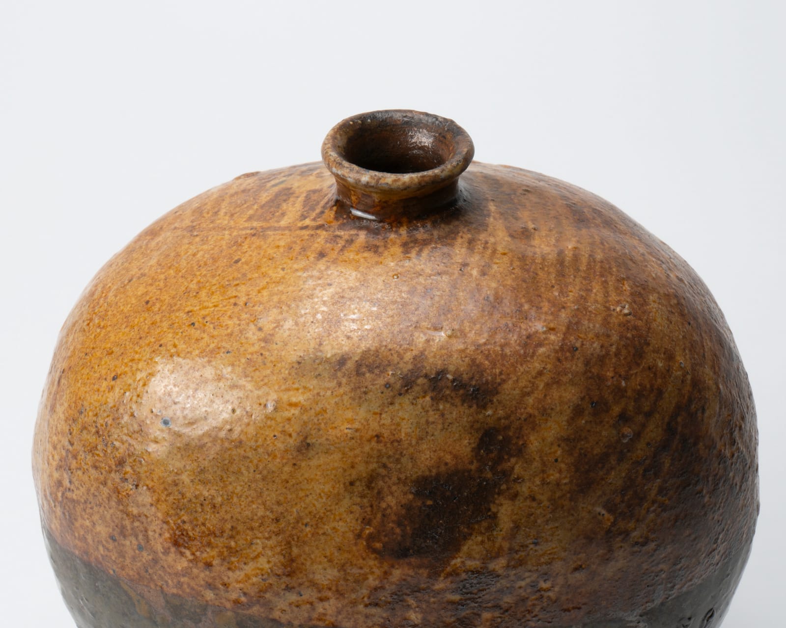 Kikuchi Katsu 菊池克, Flat vase with double glaze, 2024