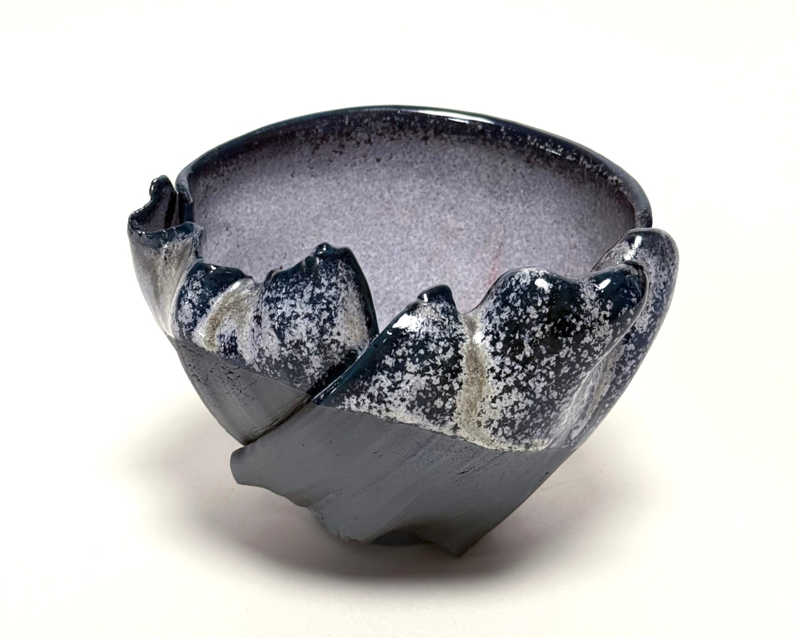 Kato Mami 加藤真美, Black frost glazed tea bowl 2, 2025