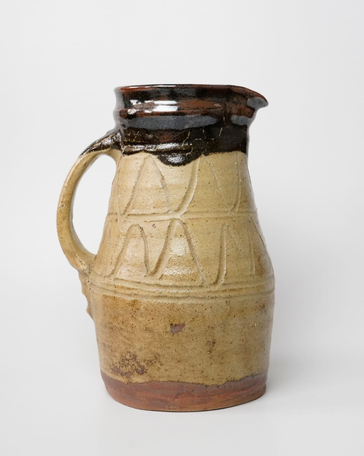 Murata Gen 村田 元, Jar with Handle, Rice Husk Glaze 糠釉把手壺