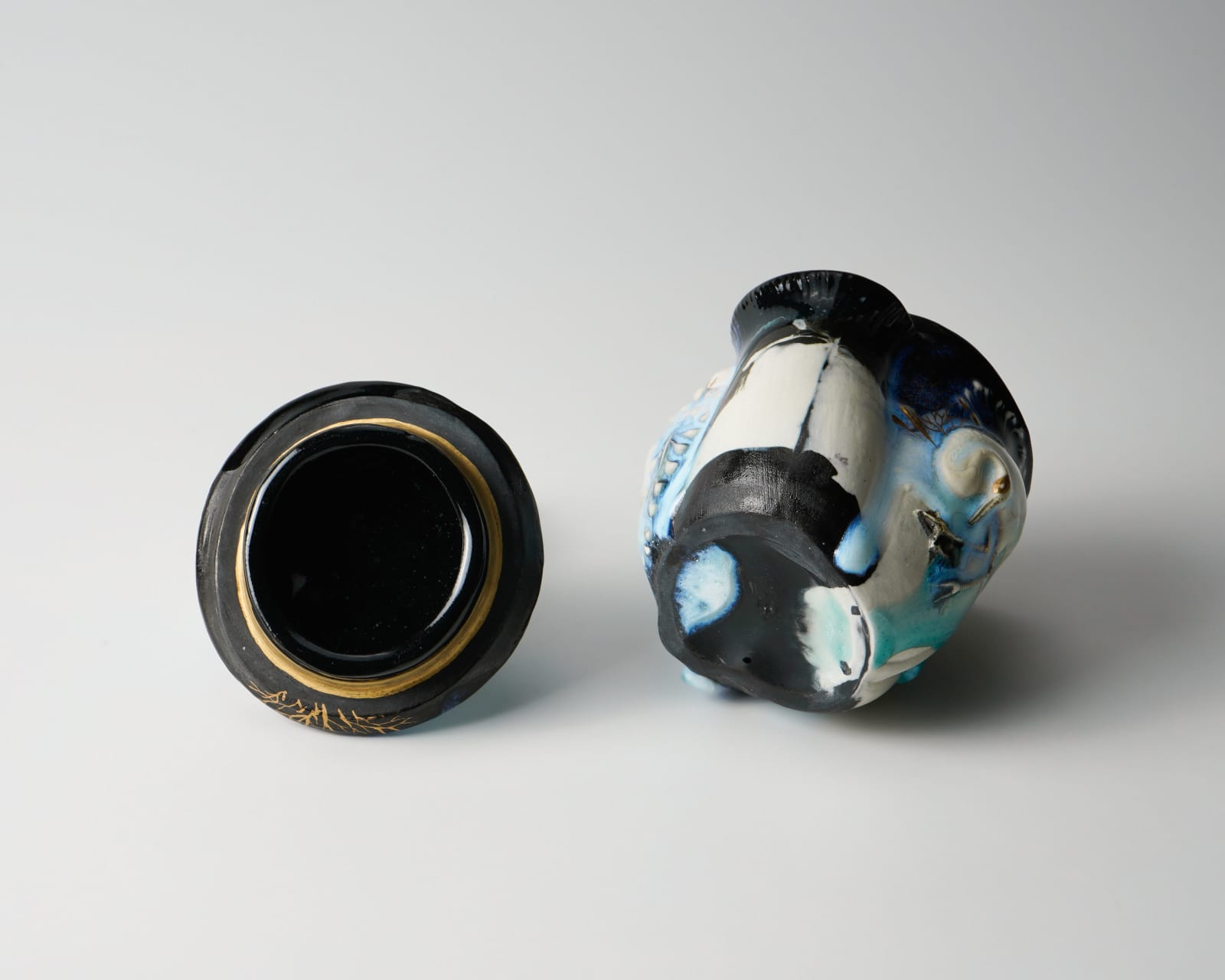 Oishi Sayaka 大石早矢香, No.4 Tea caddy "Kinoko (mushroom)" 茶入, 2024