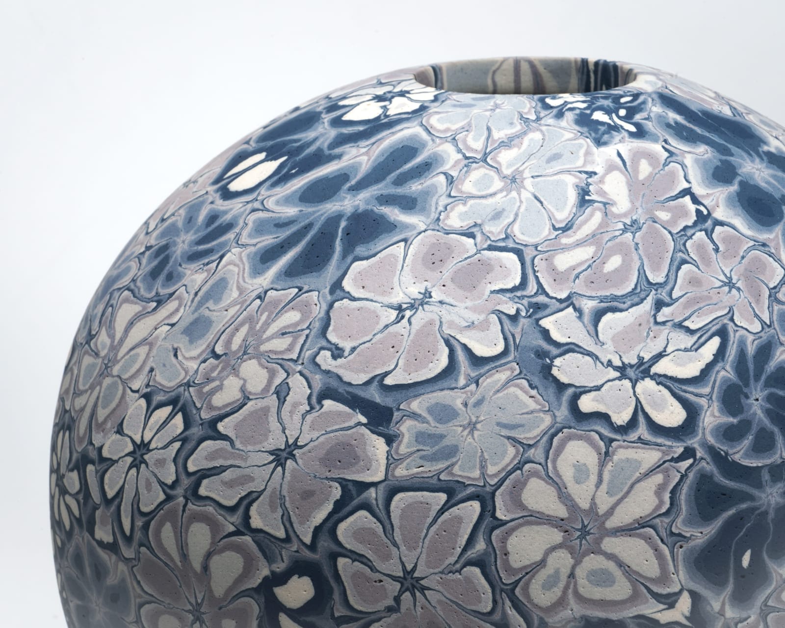 Matsui Kosei 松井康成, Neriage Jar, Seihaku series, 1990's