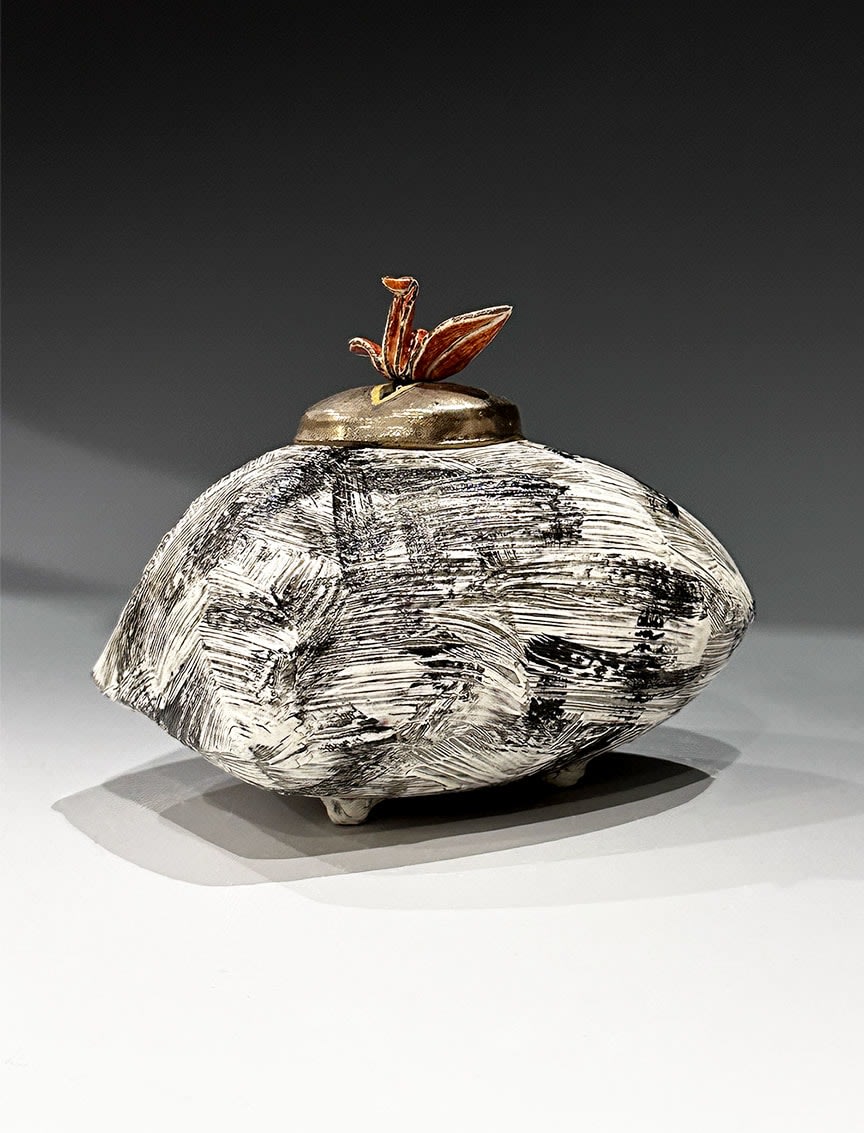 Takiguchi Kazuo 滝口和男, Incense burner "Floating in the wind"