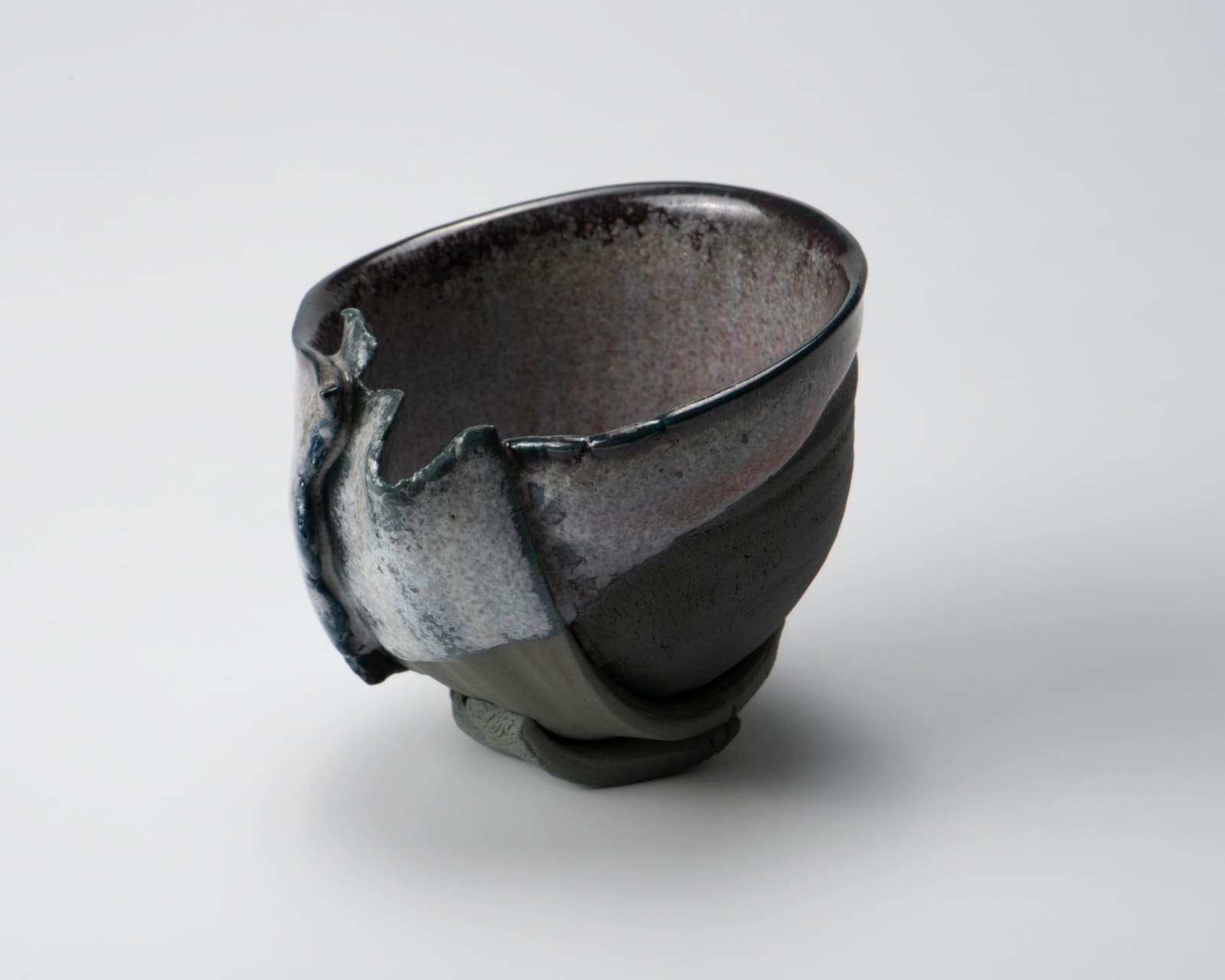 Kato Mami 加藤真美, Frost glazed sake cup 3, 2025